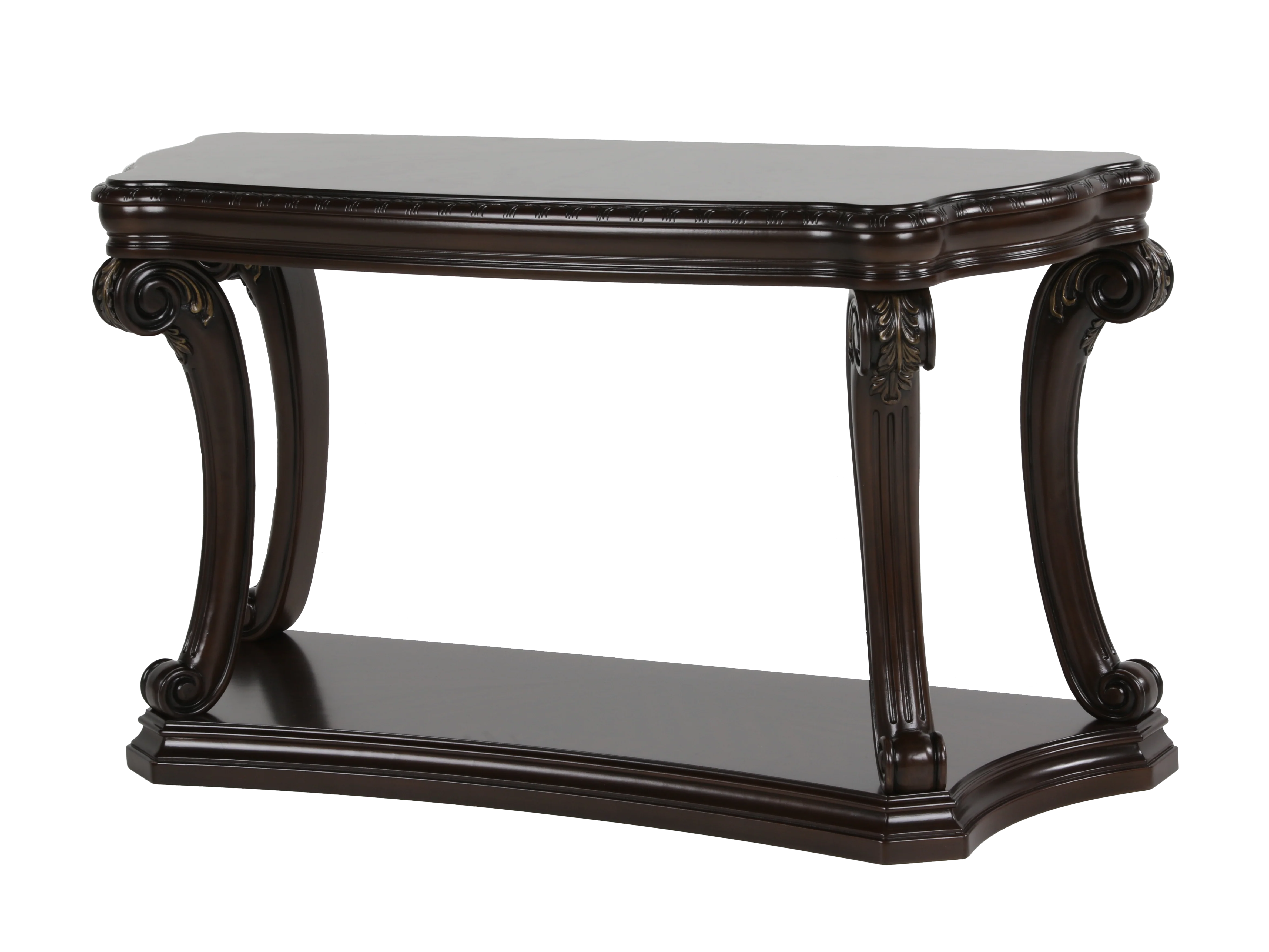 835-traditional-cherry-sofa-table-with-bottom-shelf-2.webp Traditional Cherry Sofa Table with Bottom Shelf