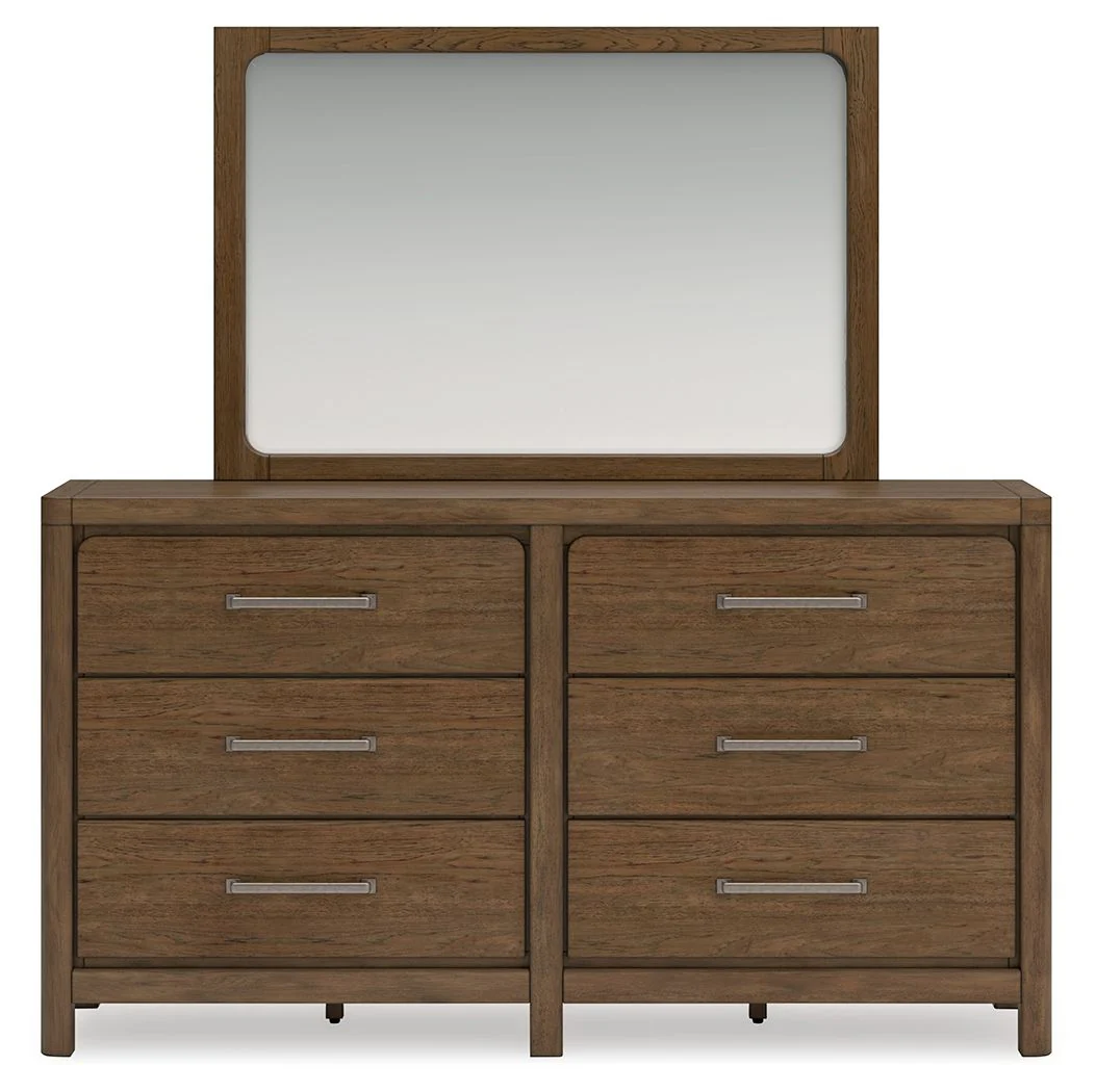 Cabalynn - Dresser And Mirror - Light Brown
