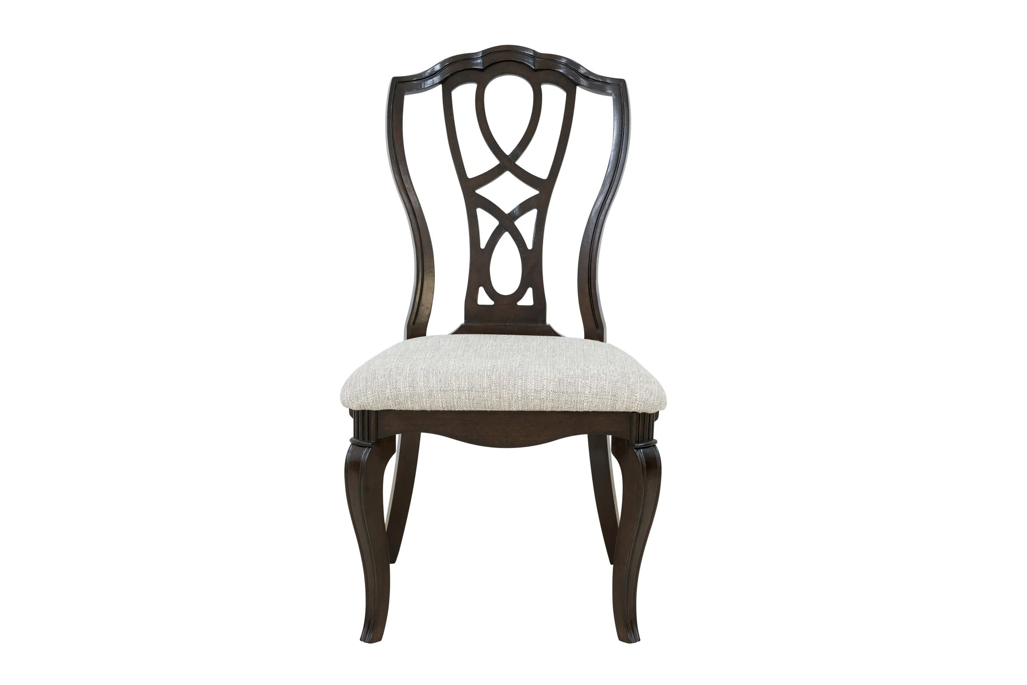 9-Piece Traditional Dining Set in Espresso (Table + 8 Upholstered Chairs)
