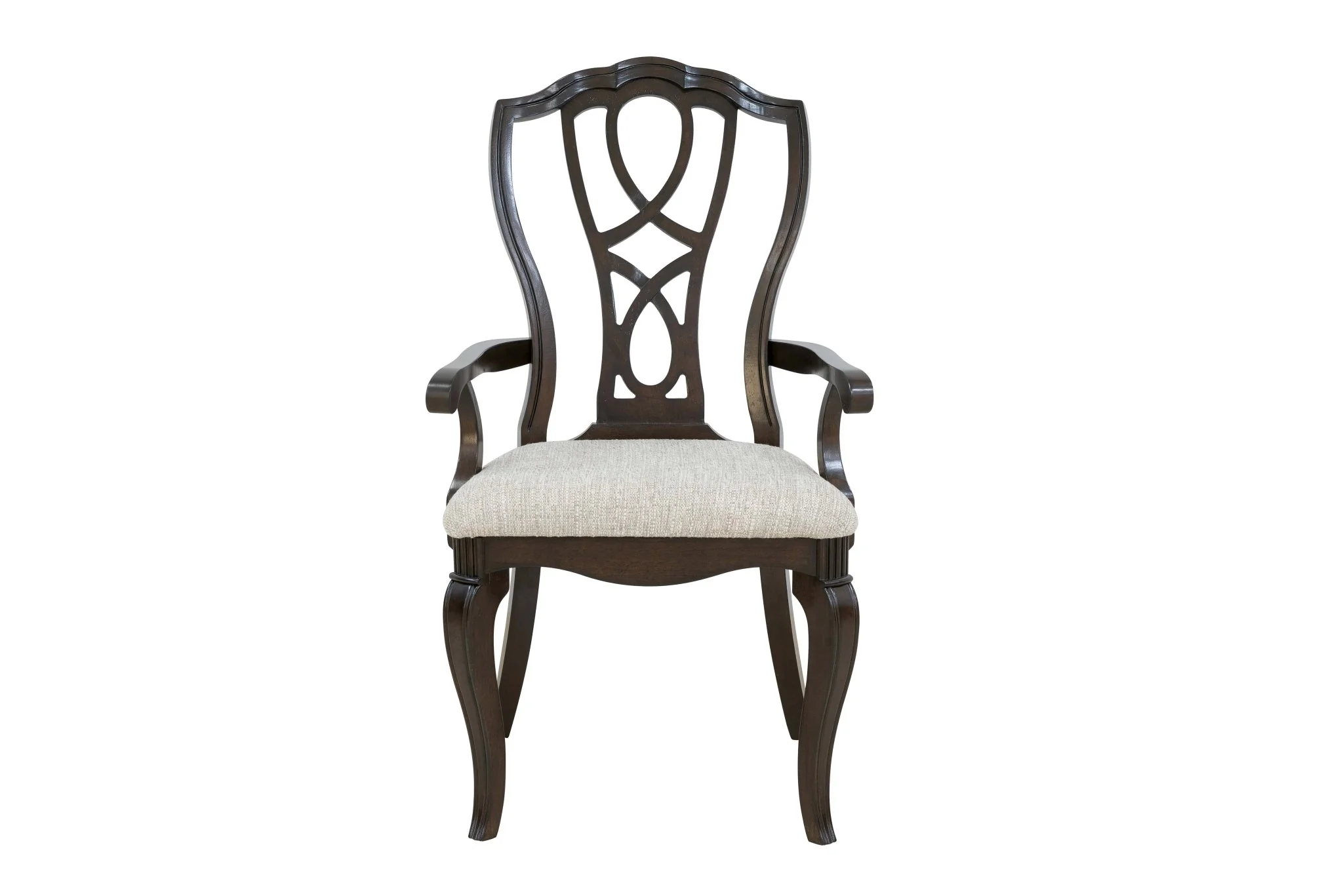 9-Piece Traditional Dining Set in Espresso (Table + 8 Upholstered Chairs)