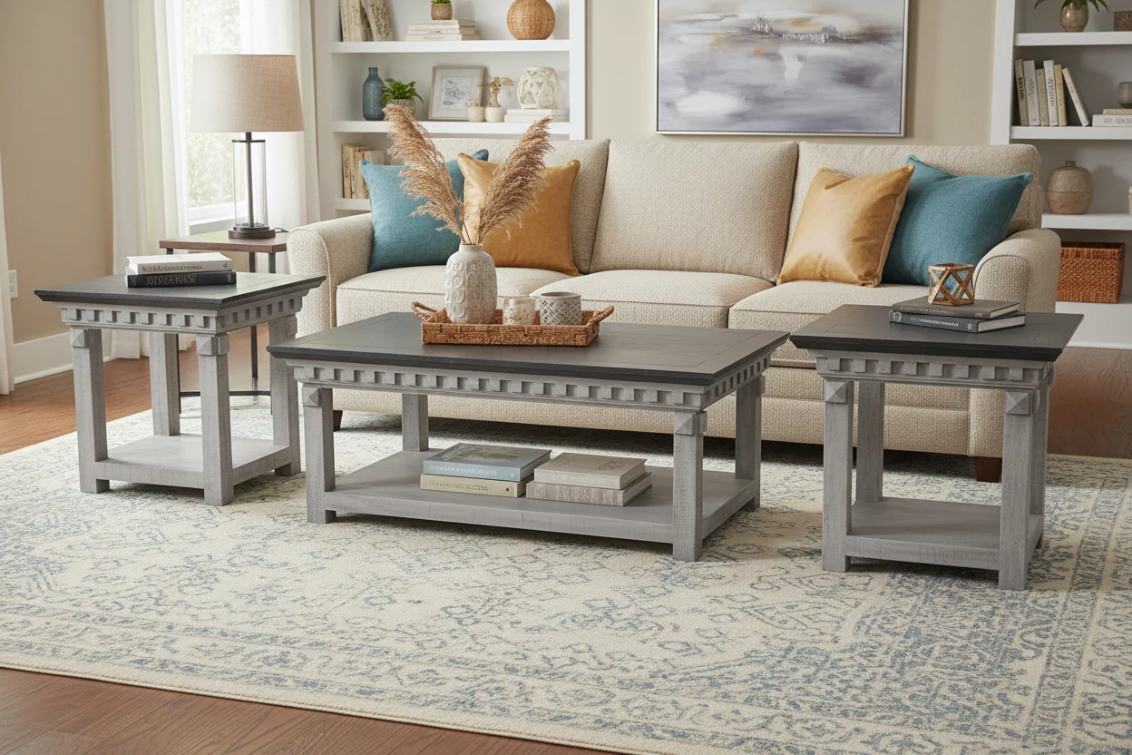 ALAMO 3 PIECE COFFEE TABLE SET