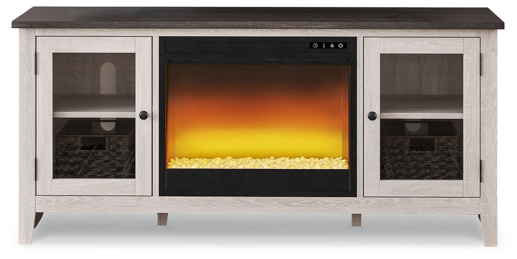 8453-dorrinson-tv-stand-with-fireplace-insert-1.webp Dorrinson - TV Stand With Fireplace Insert