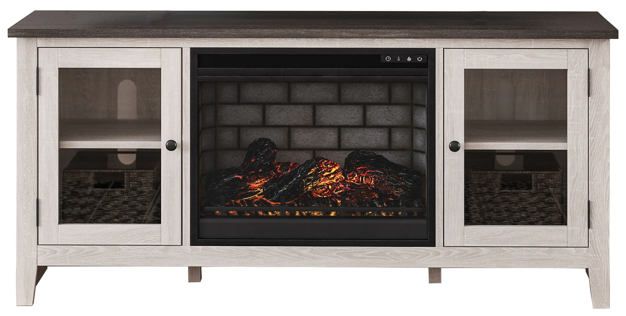 Dorrinson - TV Stand With Fireplace Insert