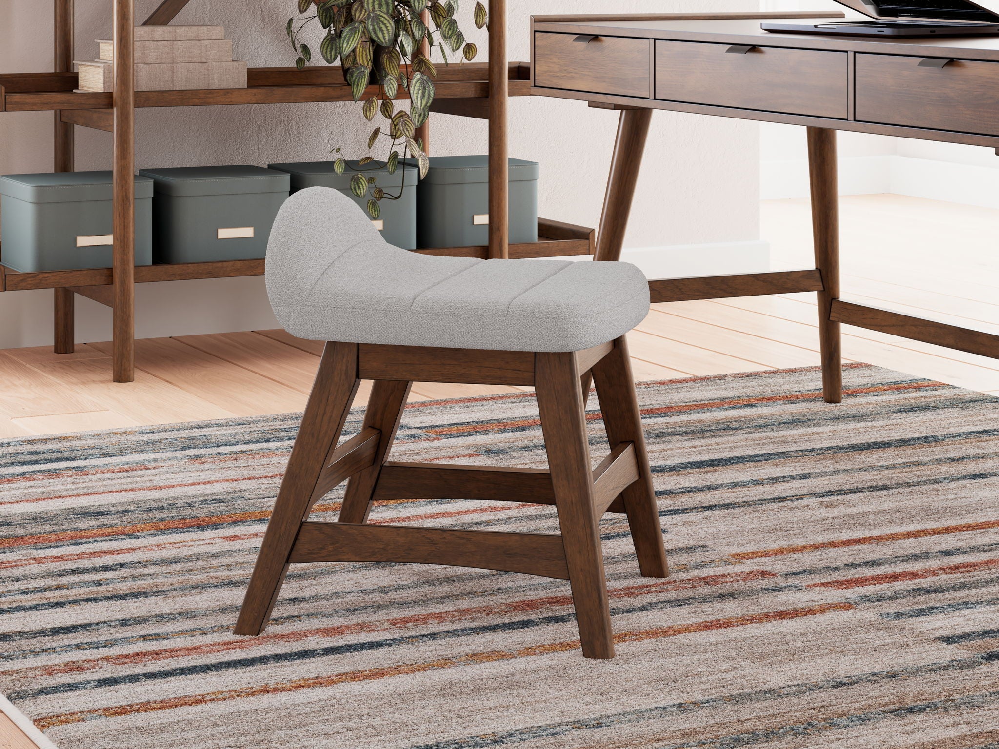 8520-lyncott-3-pc.-home-office-desk-chair-bookcase-brown-3.jpg Lyncott - 3 Pc. - Home Office Desk, Chair, Bookcase - Brown