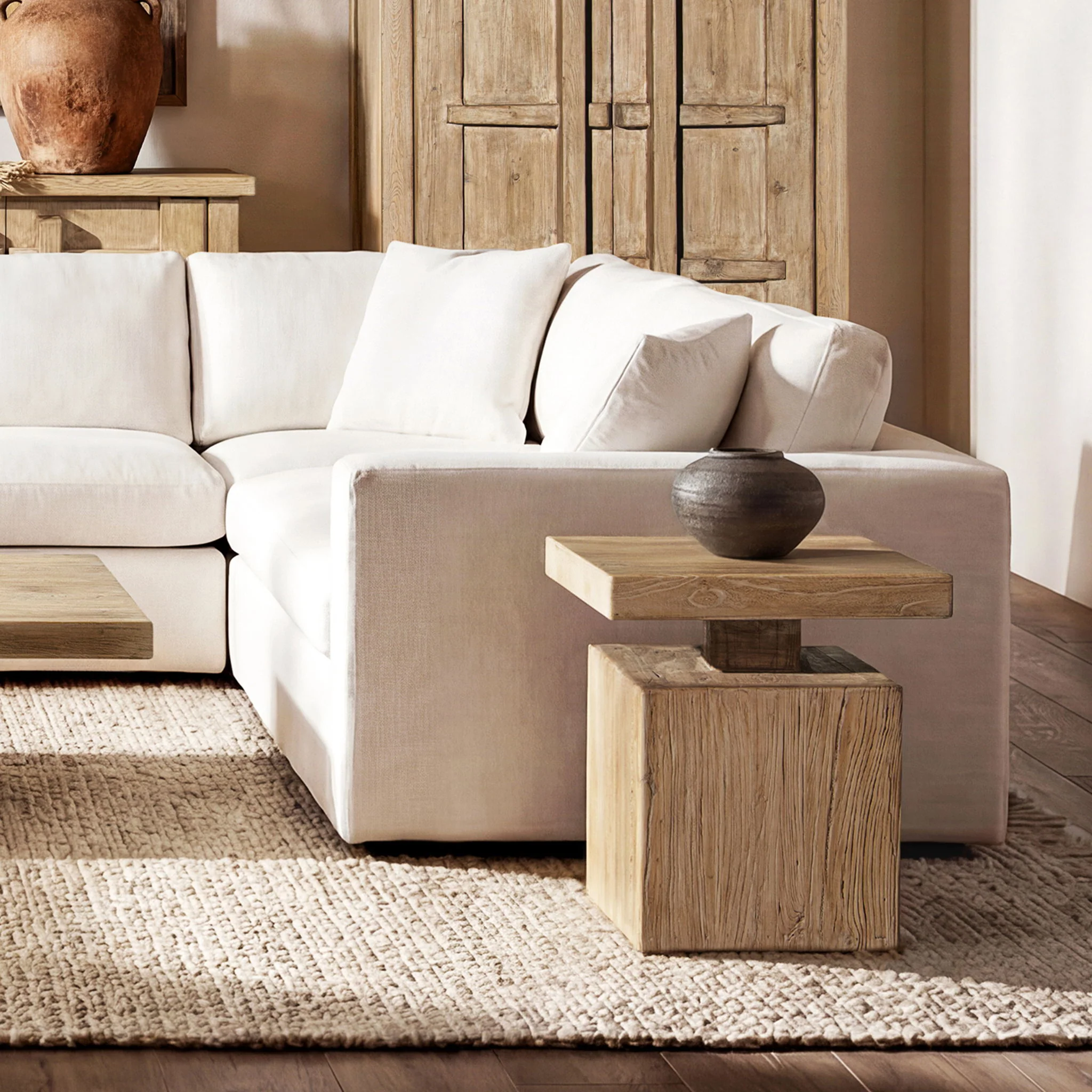 Calder - Square Side Table - Natural