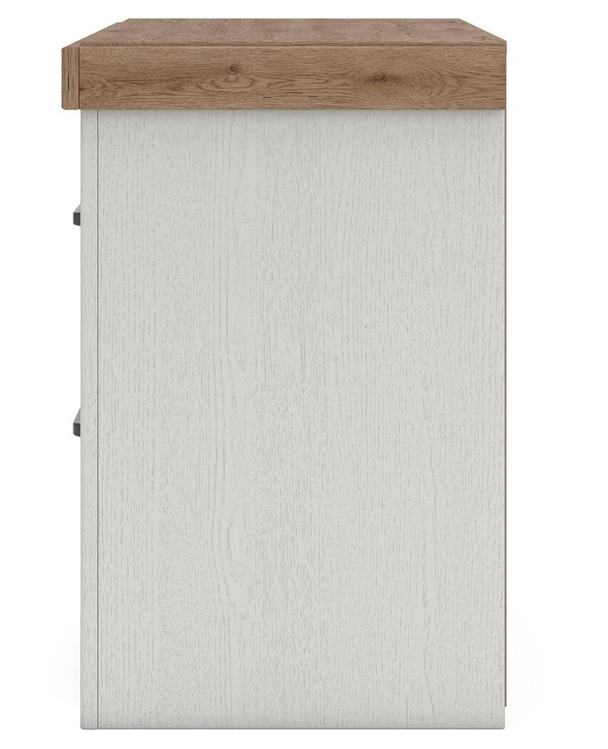 8601-savonport-two-drawer-night-stand-white-brown-9.webp Savonport - Two Drawer Night Stand - White / Brown