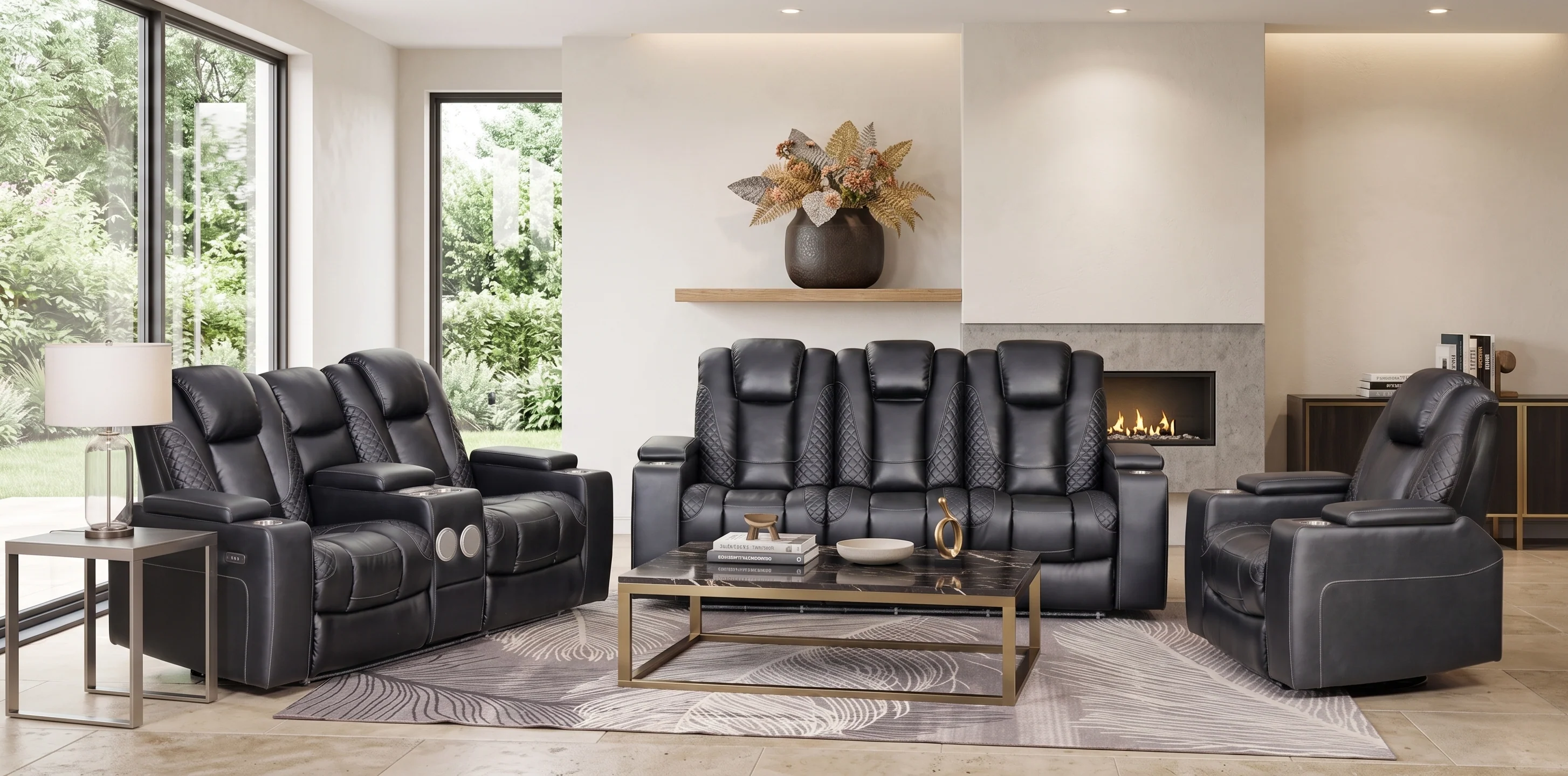 87-black-3-piece-power-reclining-living-room-set-with-led-lighting-hidden-storage-bluetooth-speaker-1.webp Black 3-Piece Power Reclining Living Room Set with LED Lighting, Hidden Storage & Bluetooth Speaker