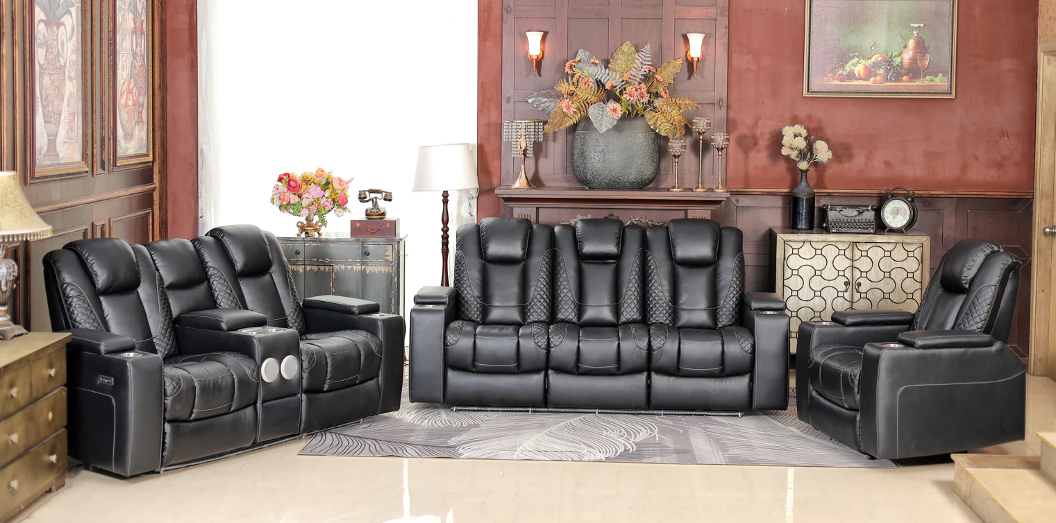 87-black-3-piece-power-reclining-living-room-set-with-led-lighting-hidden-storage-bluetooth-speaker-4.webp Black 3-Piece Power Reclining Living Room Set with LED Lighting, Hidden Storage & Bluetooth Speaker