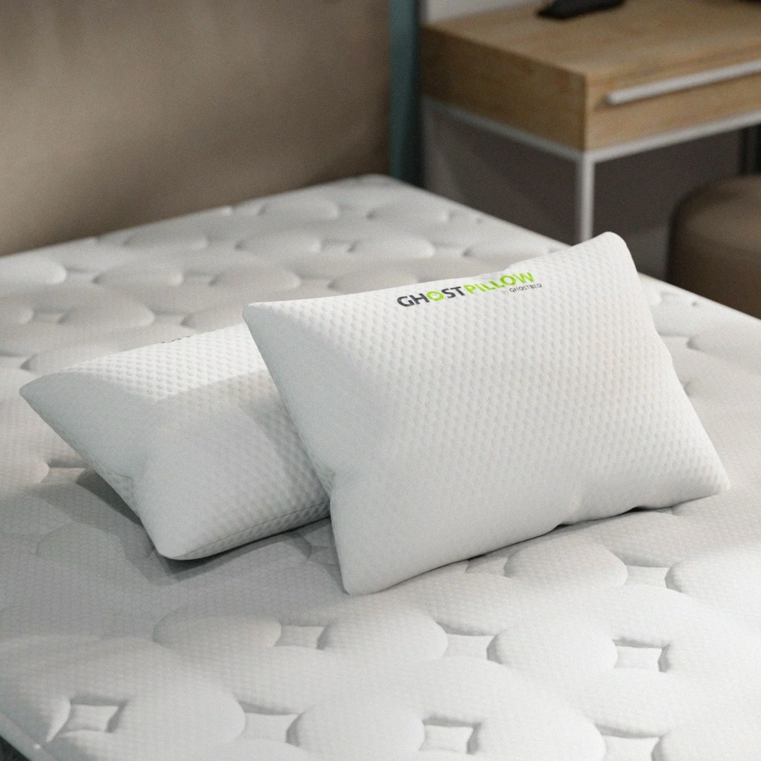 Ghostpillow Shredded - Customizable Soft Fluffy Gel Memory Foam & Siliconized Pillow