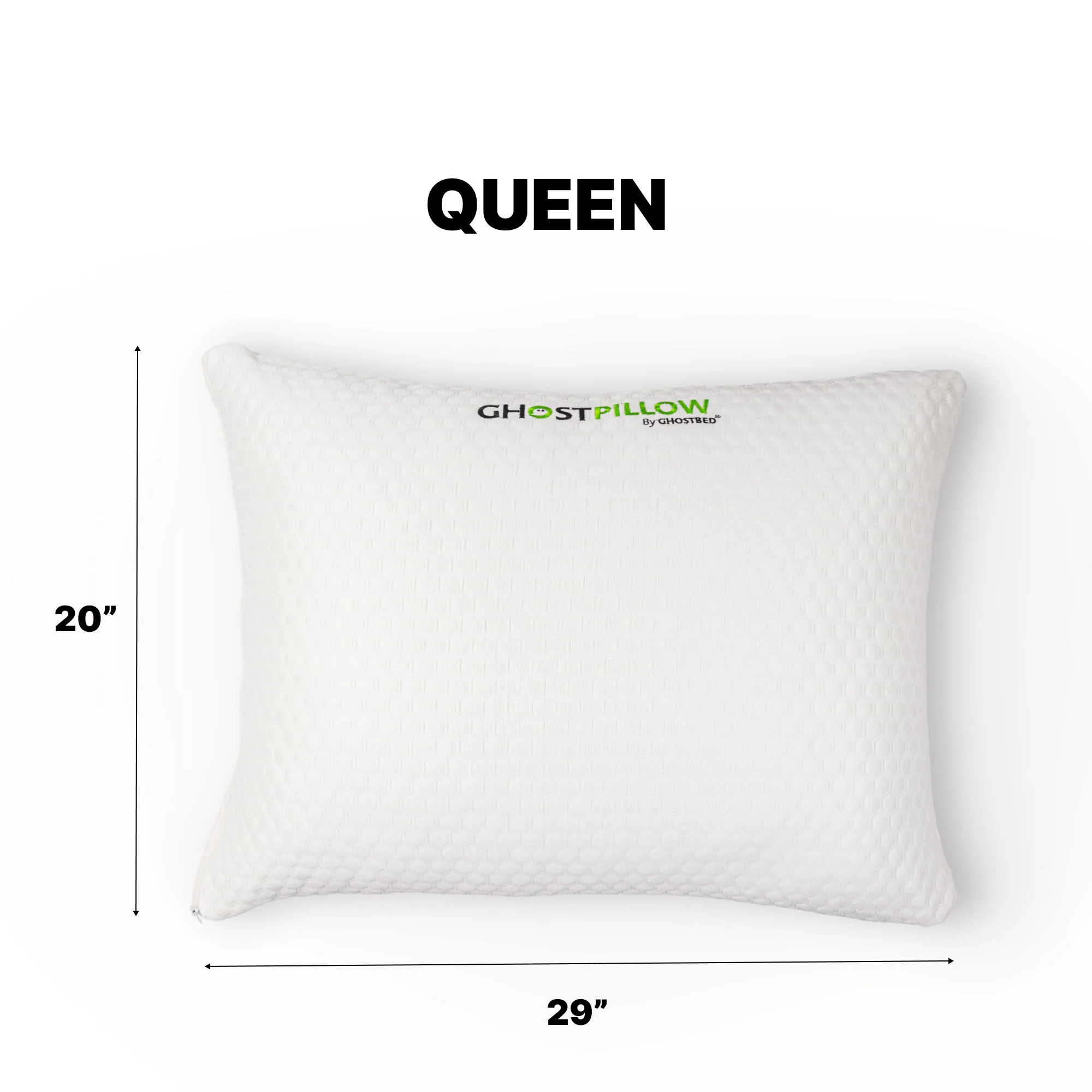 Ghostpillow Shredded - Customizable Soft Fluffy Gel Memory Foam & Siliconized Pillow