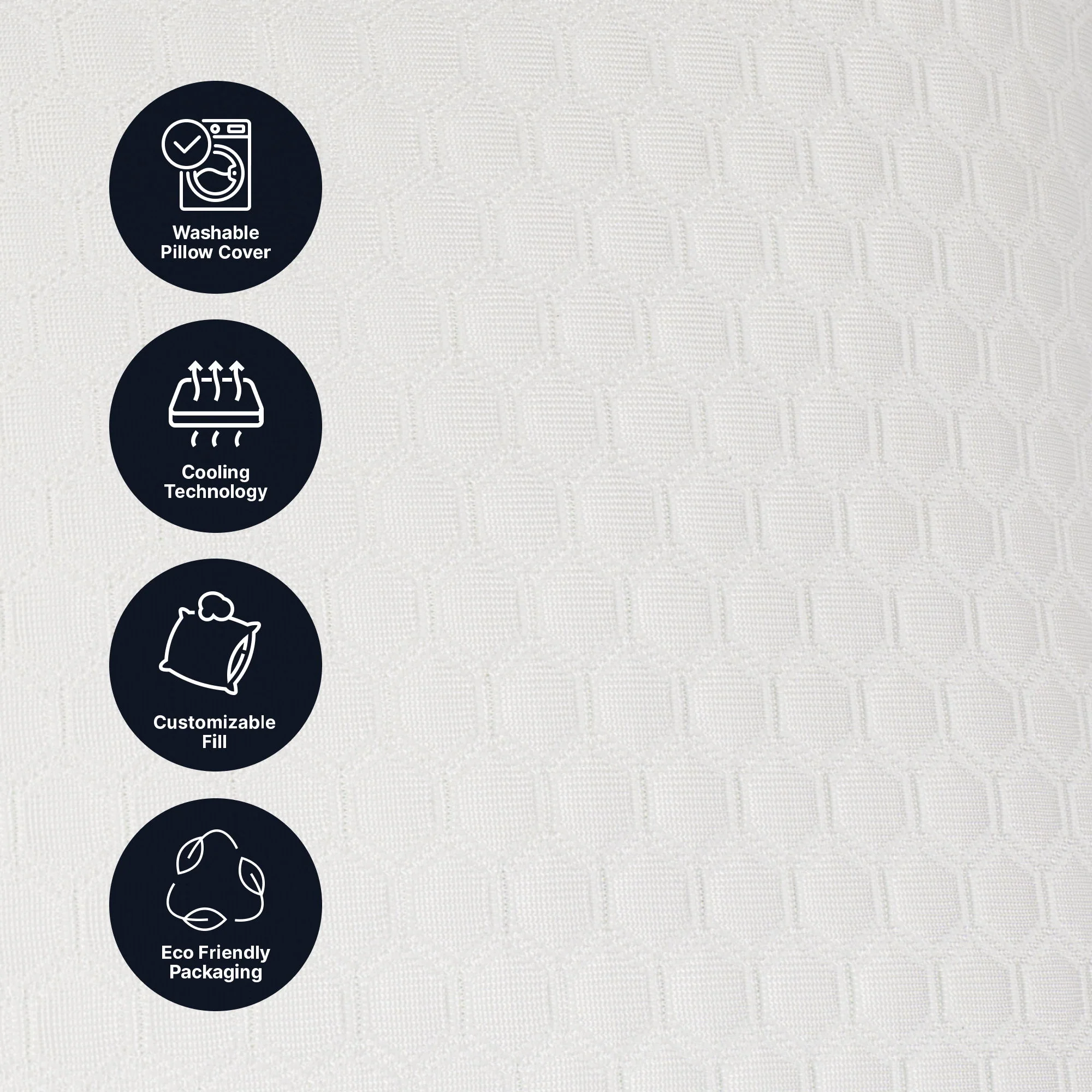Ghostpillow Shredded - Customizable Soft Fluffy Gel Memory Foam & Siliconized Pillow