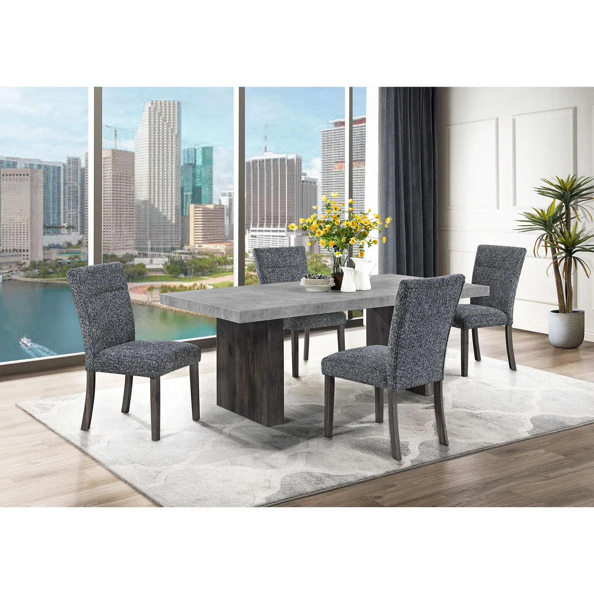 8751-susan-dining-table-gray-3.webp Susan - Dining Table - Gray