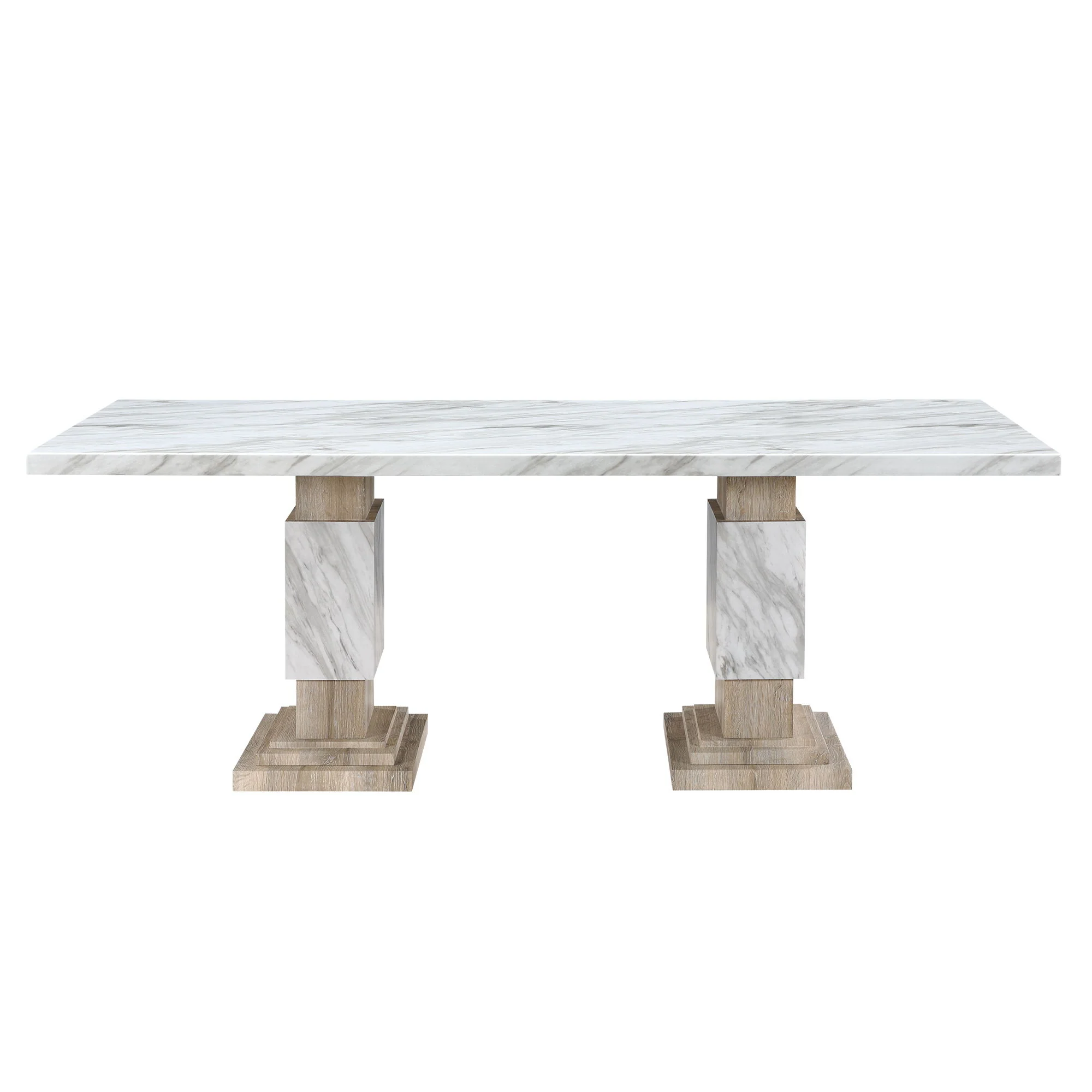 8752-stacey-dining-table-with-pedestal-base-beige-1.webp Stacey - Dining Table With Pedestal Base - Beige