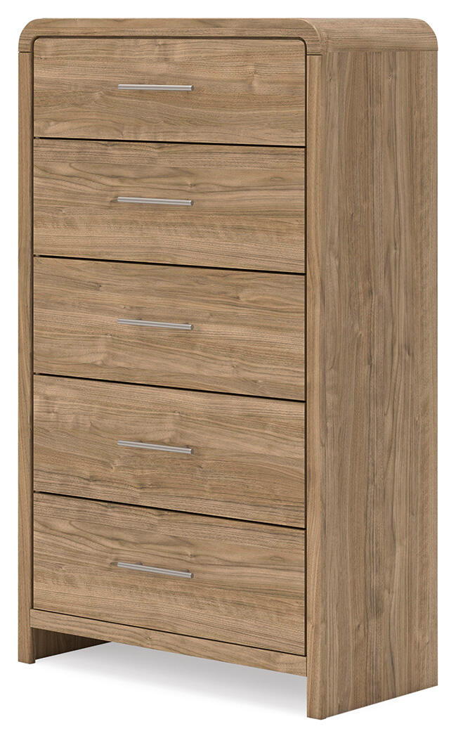 8761-gramburg-five-drawer-chest-warm-natural-brown-5.jpg Gramburg - Five Drawer Chest - Warm Natural Brown