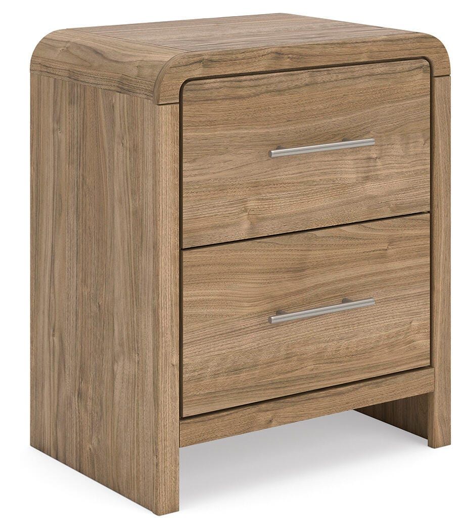 8762-gramburg-two-drawer-night-stand-warm-natural-brown-1.jpg Gramburg - Two Drawer Night Stand - Warm Natural Brown