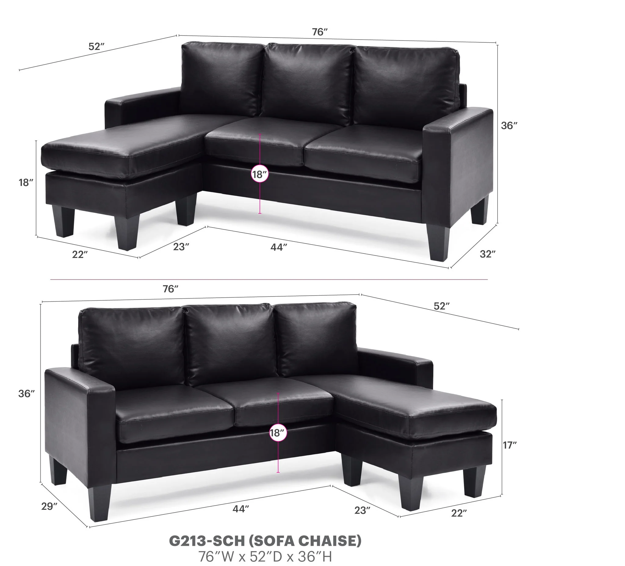 Jenna - Sofa Chaise