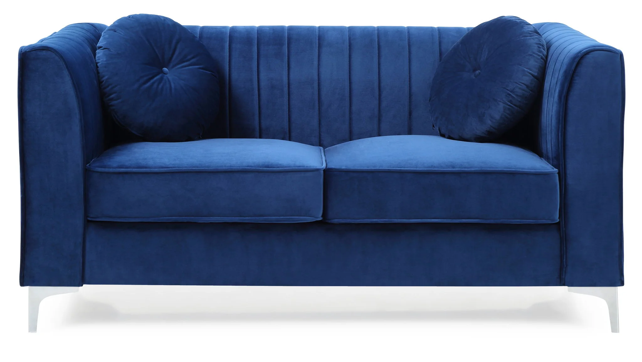 8863-glam-styled-micro-suede-loveseat-11.webp Glam Styled Micro Suede Loveseat