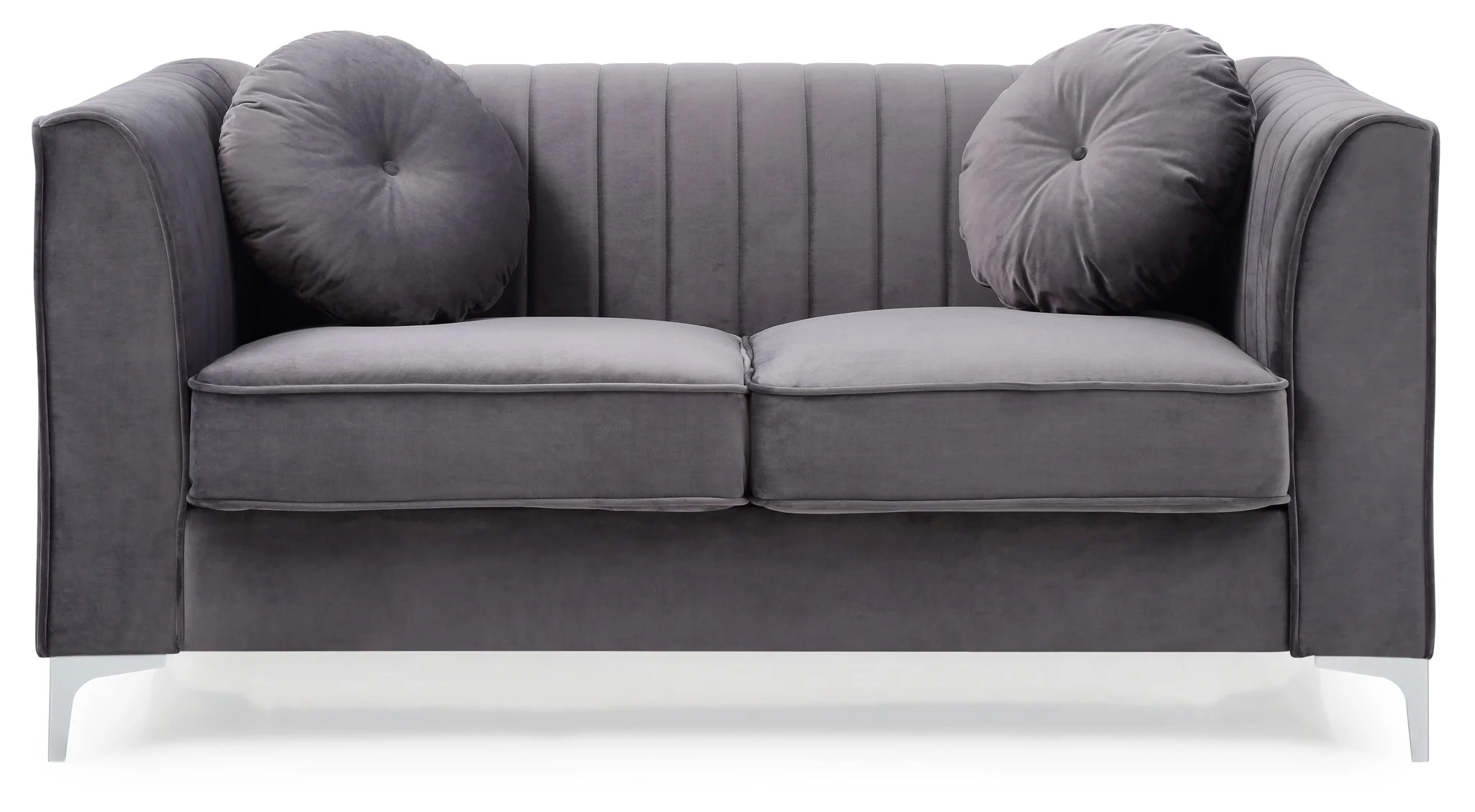 8863-glam-styled-micro-suede-loveseat-12.webp Glam Styled Micro Suede Loveseat