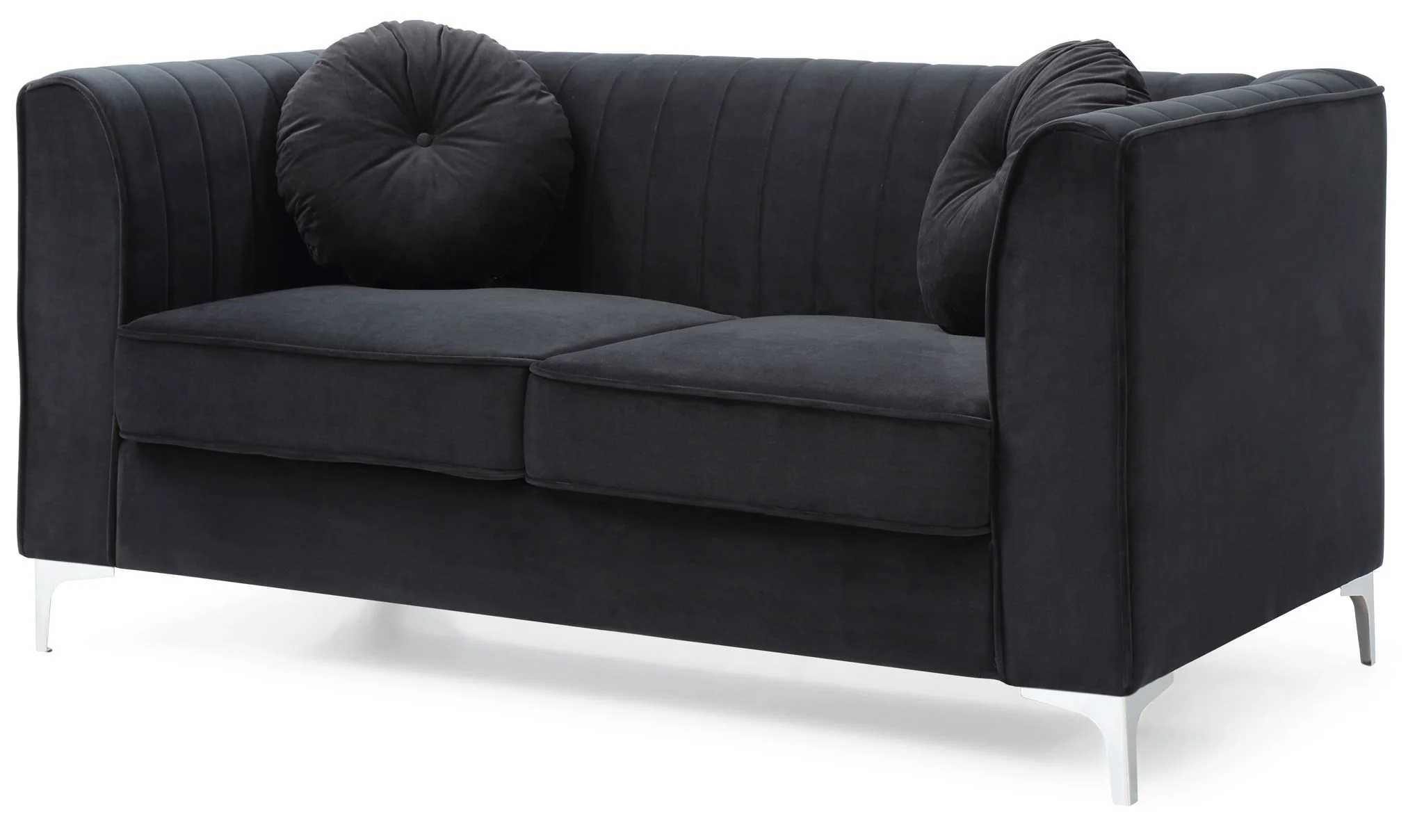 8863-glam-styled-micro-suede-loveseat-13.webp Glam Styled Micro Suede Loveseat