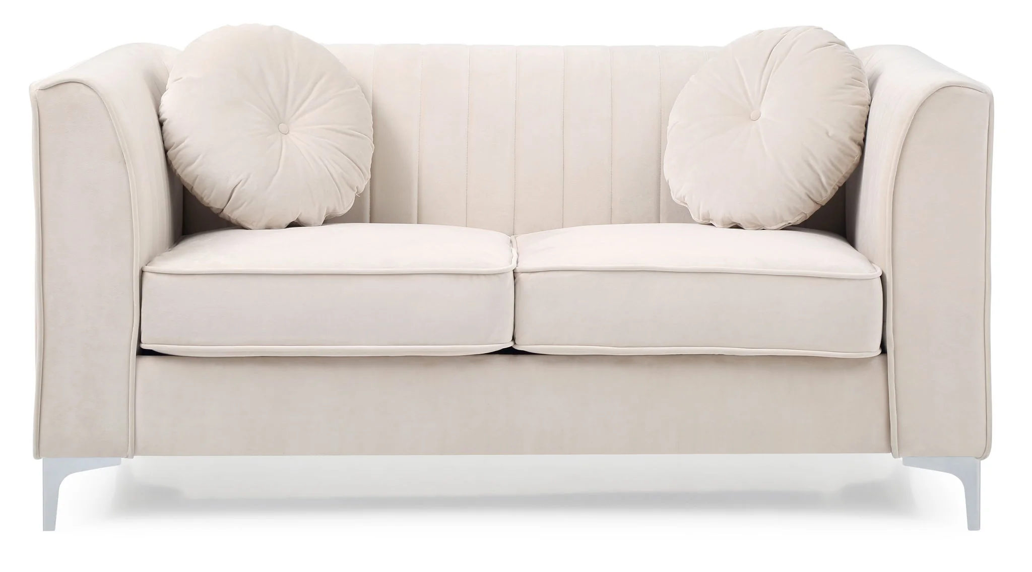 8863-glam-styled-micro-suede-loveseat-16.webp Glam Styled Micro Suede Loveseat