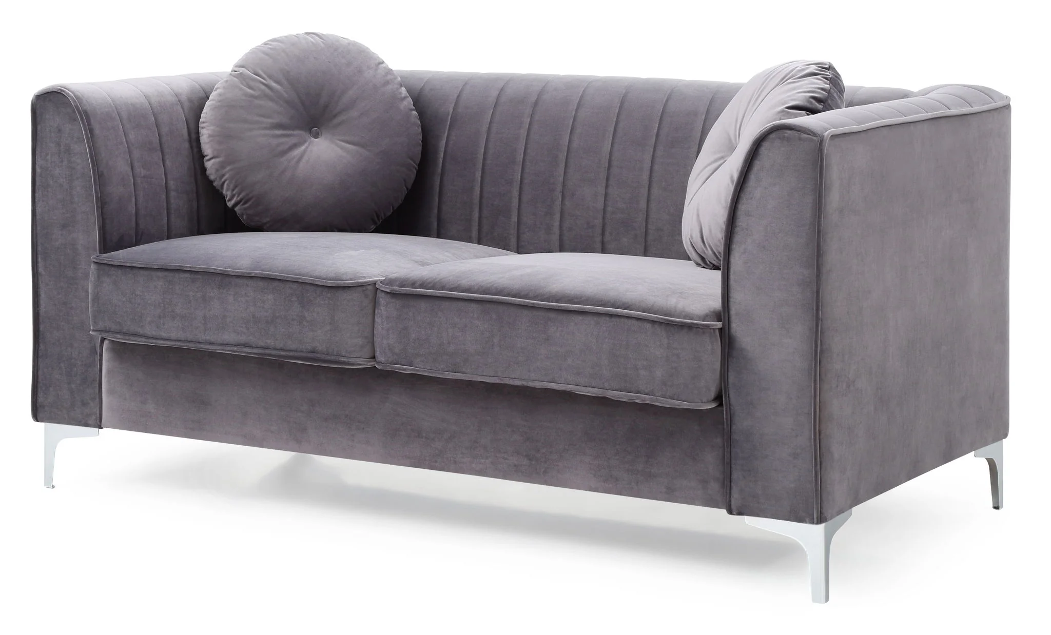8863-glam-styled-micro-suede-loveseat-18.webp Glam Styled Micro Suede Loveseat