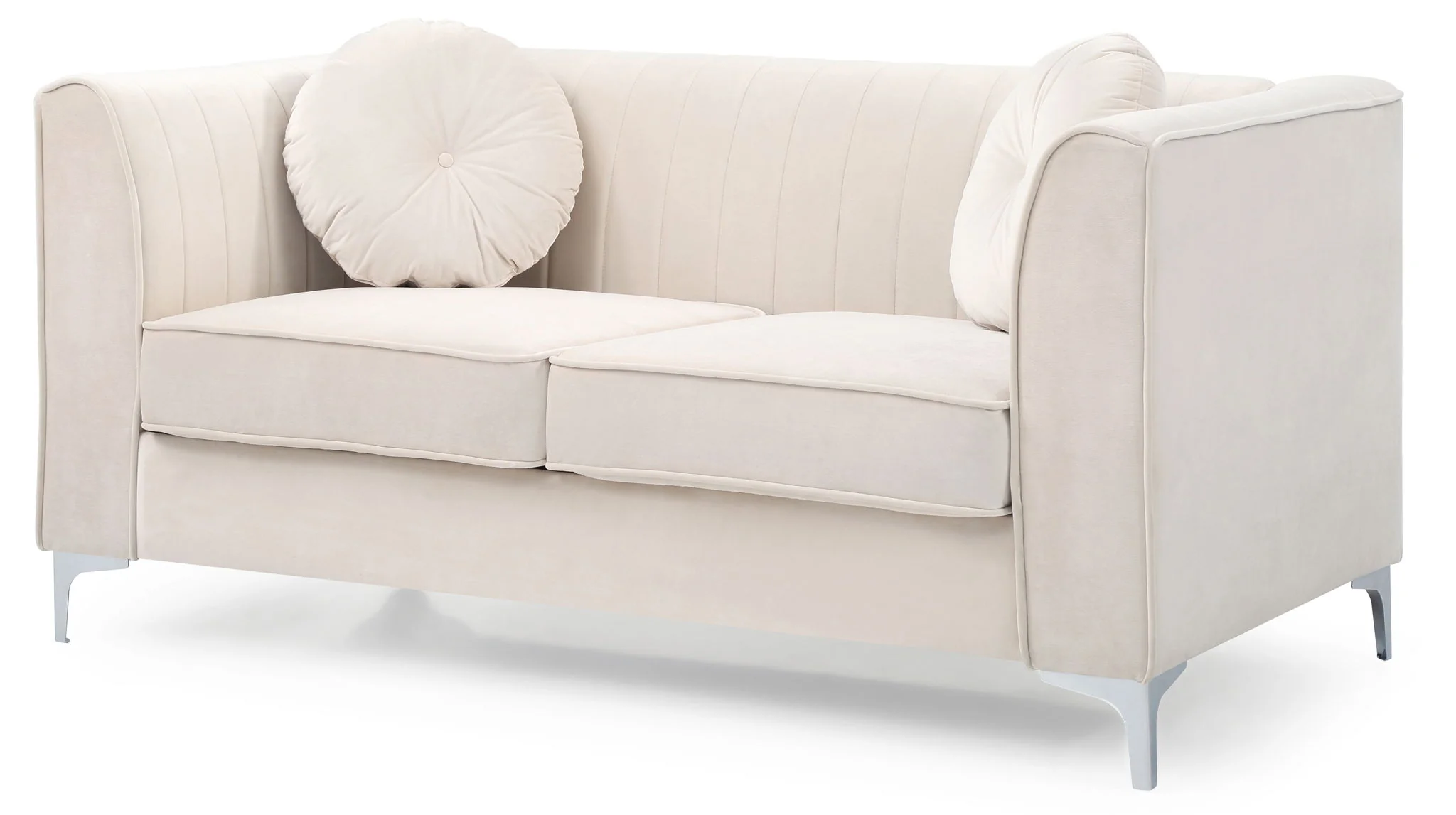 8863-glam-styled-micro-suede-loveseat-6.webp Glam Styled Micro Suede Loveseat