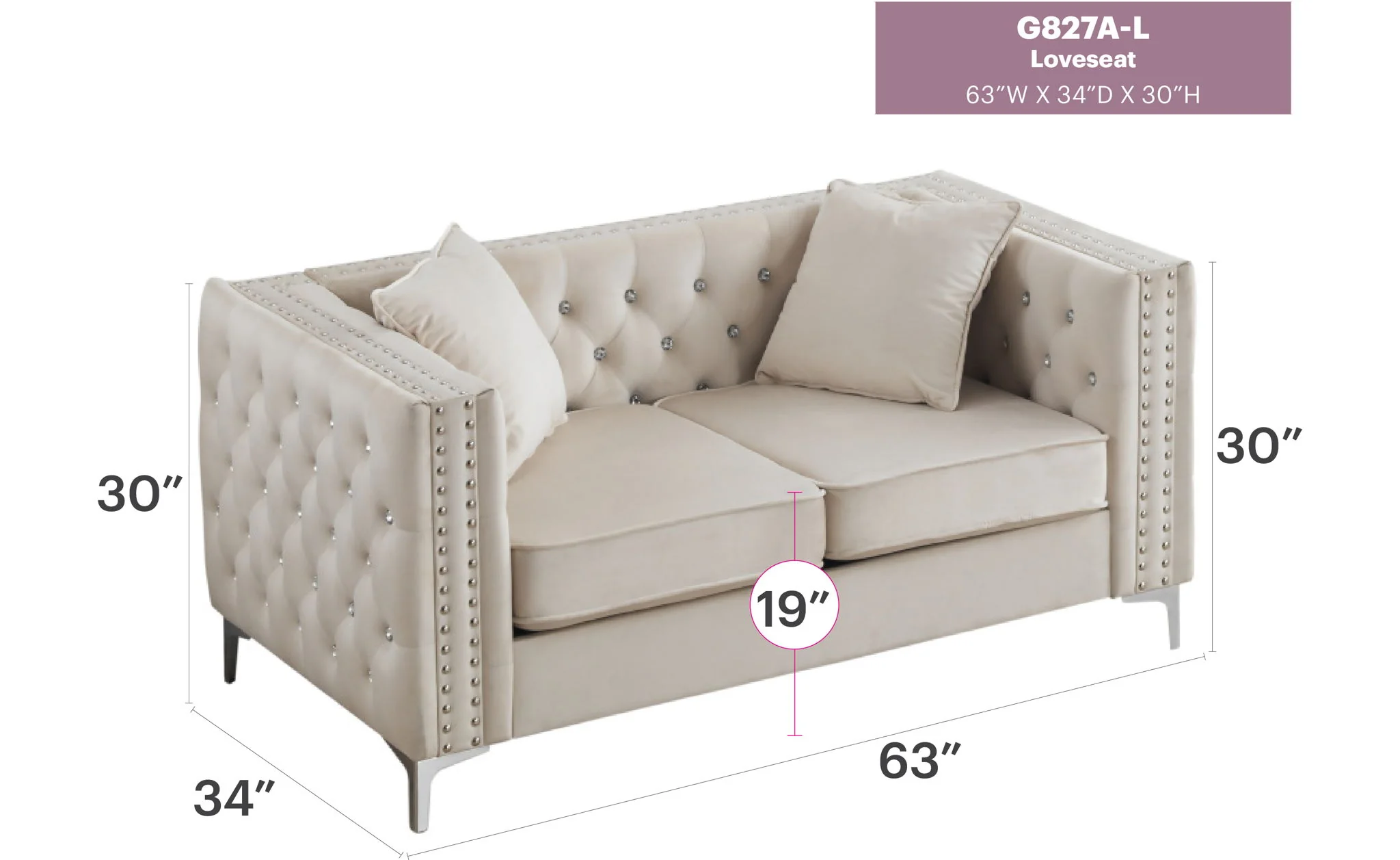 8889-elegant-track-arm-loveseat-14.webp Elegant Track Arm Loveseat