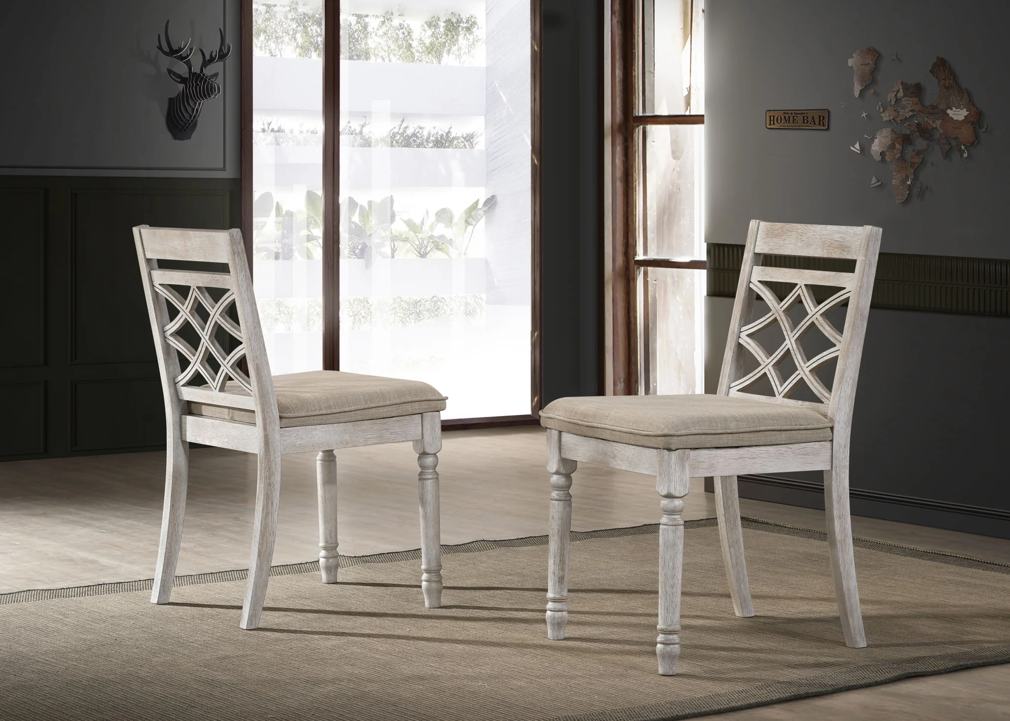8963-havanna-wide-chair-with-cushion-set-of-2-off-white-1.webp Havanna - Wide Chair With Cushion (Set of 2) - Off White