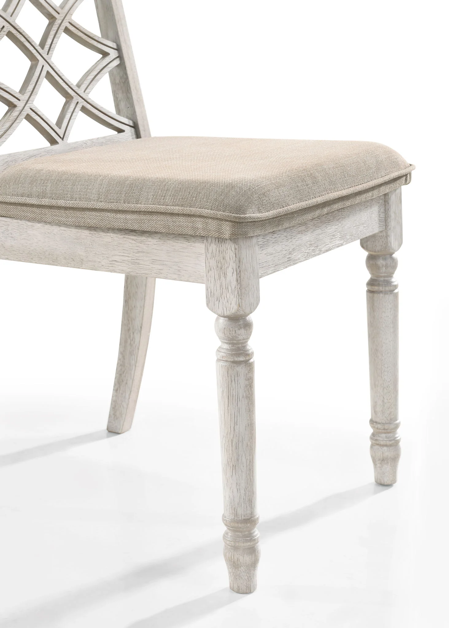 Havanna - Wide Chair With Cushion (Set of 2) - Off White