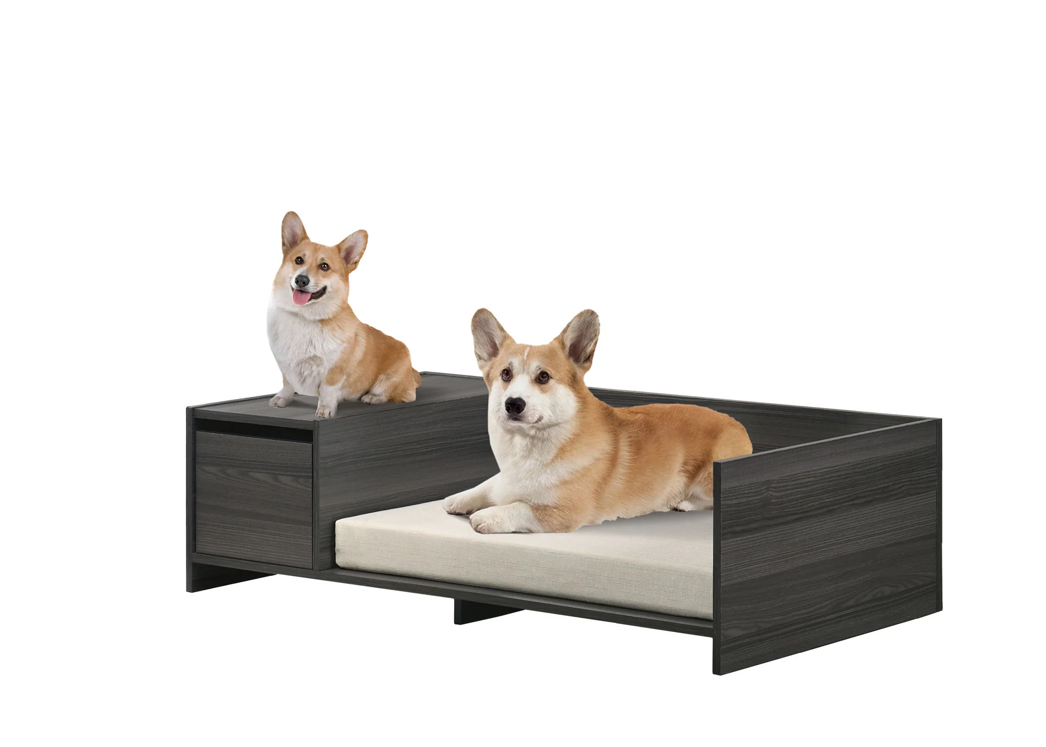 8965-esme-wide-comfy-pet-bed-with-cushion-and-side-storage-compartment-ash-gray-4.webp Esme - Wide Comfy Pet Bed With Cushion And Side Storage Compartment - Ash Gray