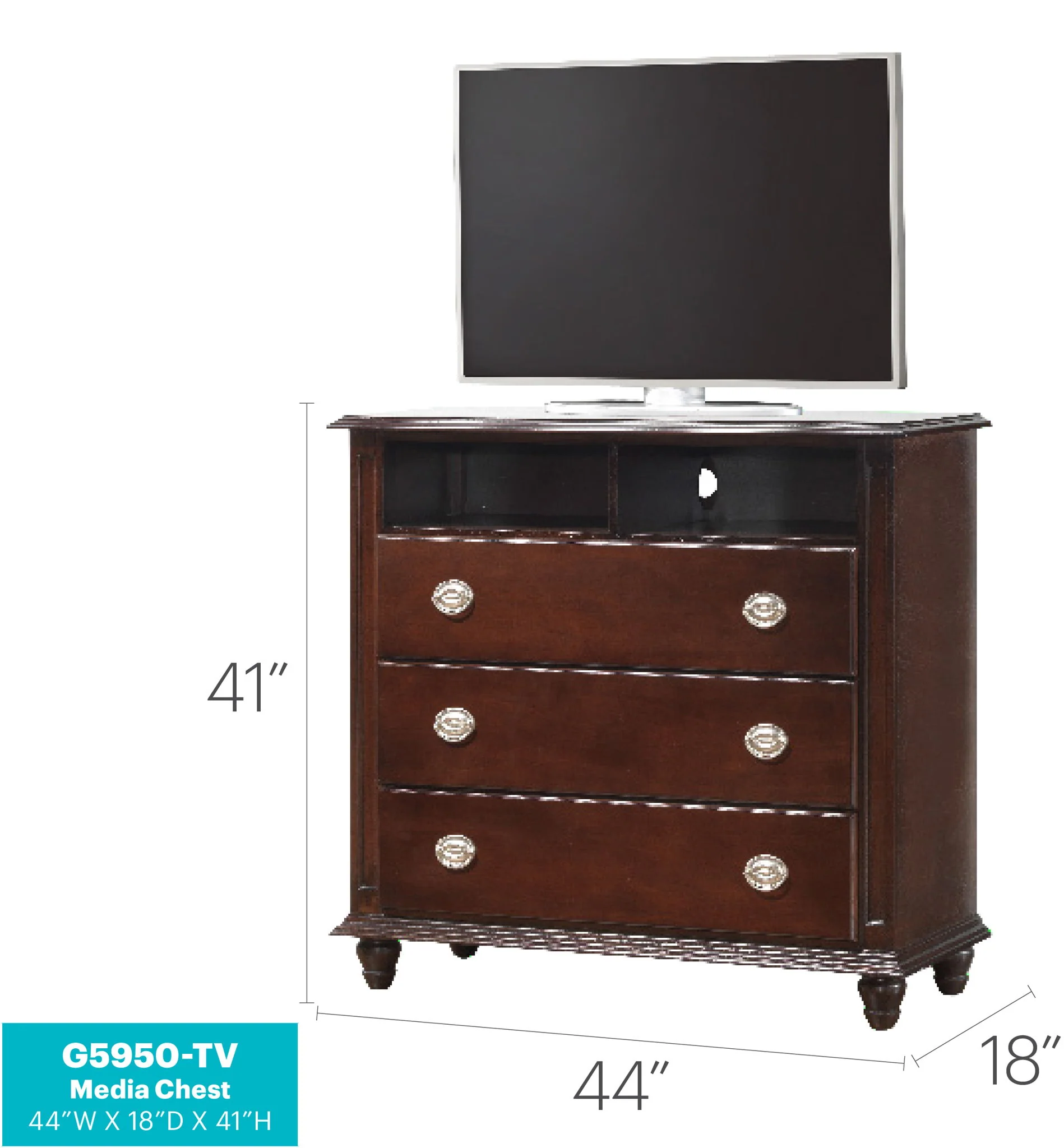 Media Storage Chest - Cappuccino