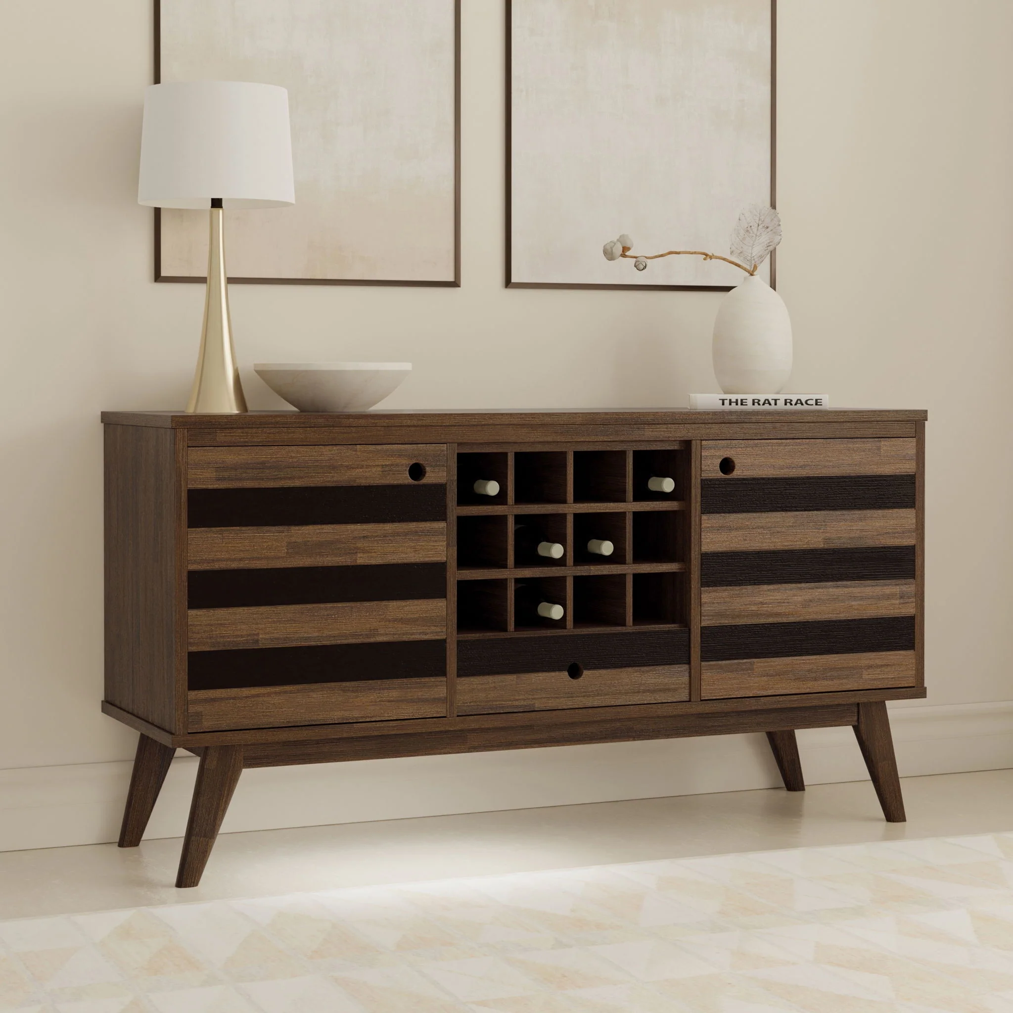 9021-clarkson-sideboard-with-storage-brown-7.webp Clarkson - Sideboard With Storage - Brown