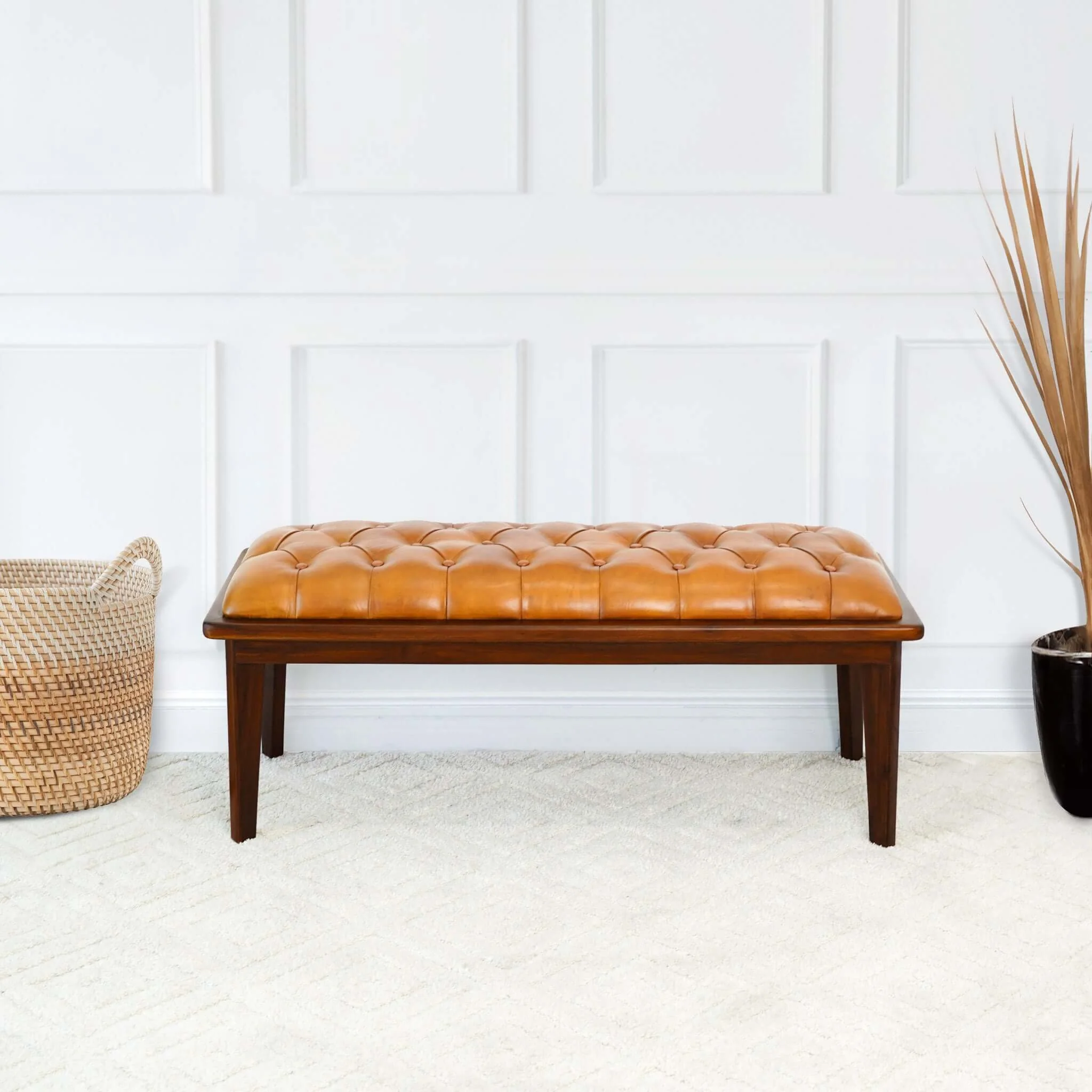 9027-arden-bench-with-buttons-brown-rustic-tan-6.webp Arden - Bench With Buttons - Brown / Rustic / Tan