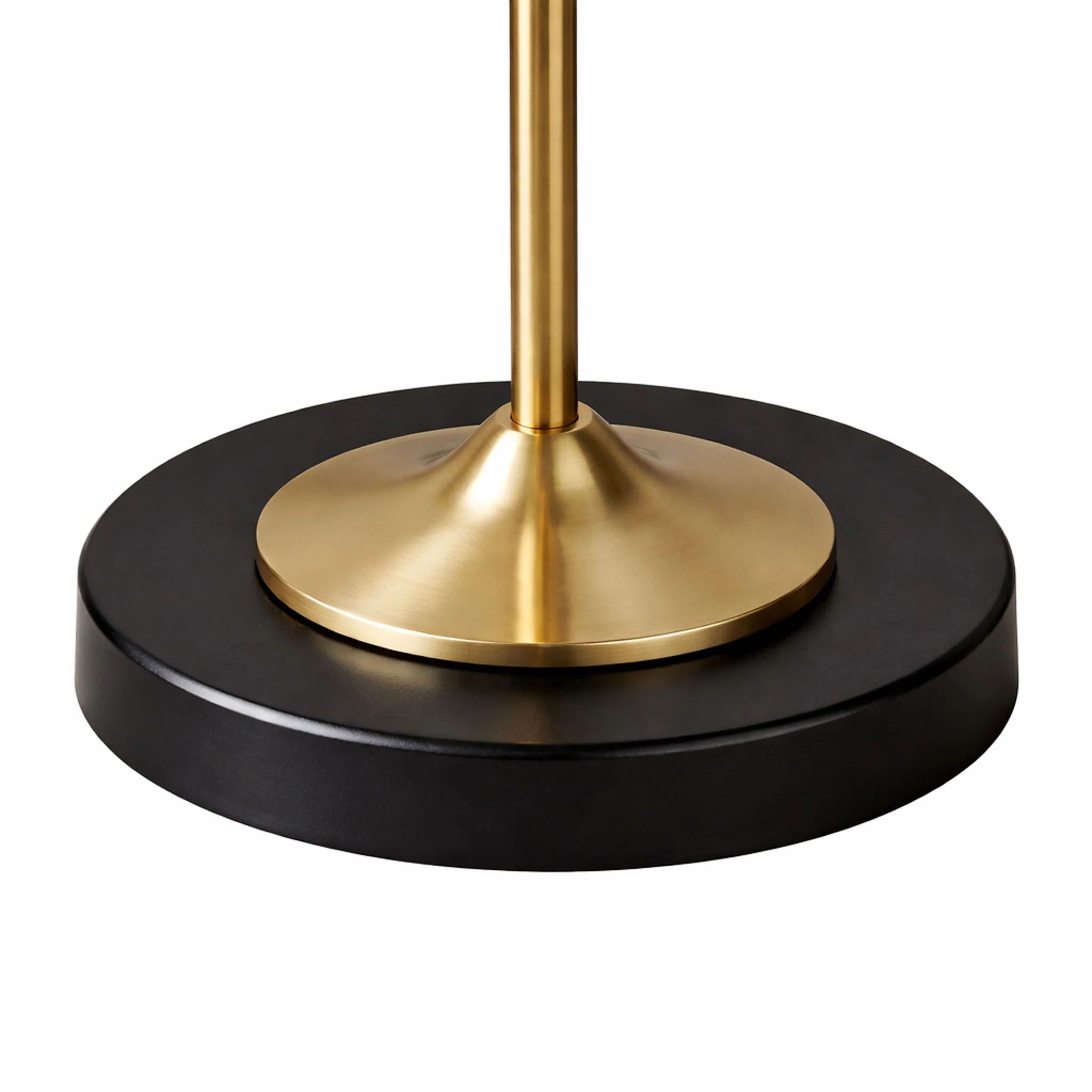 Axis - Floor Lamp With 4 Way Switch Double Spots With Base - Black / Gold
