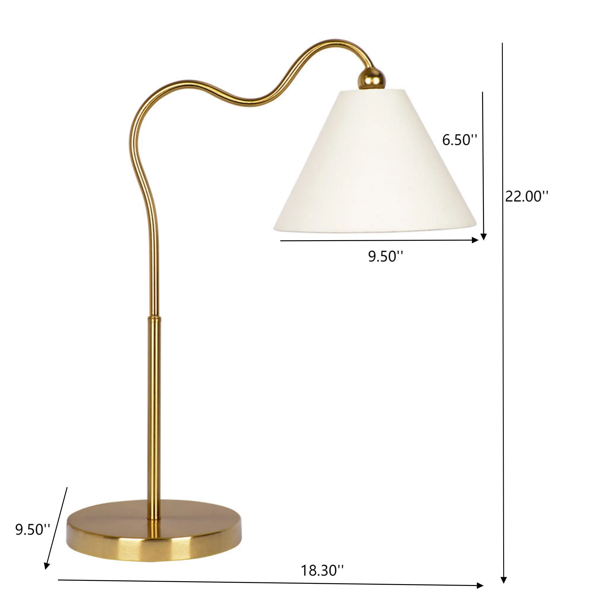 9035-ornate-ring-base-curved-table-lamp-with-triangle-drum-shade-gold-white-3.webp Ornate - Ring Base Curved Table Lamp With Triangle Drum Shade - Gold / White