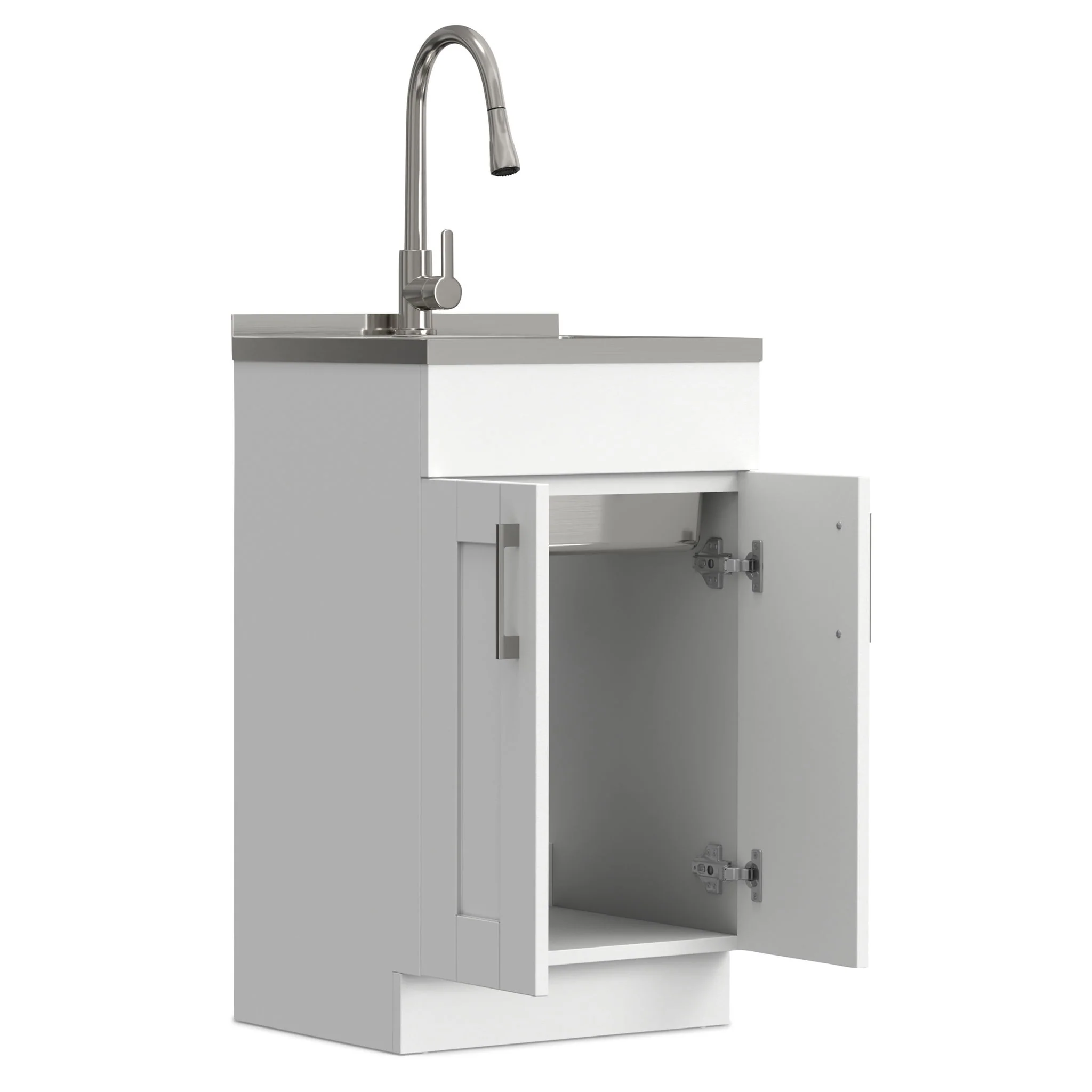 9045-modern-shaker-all-in-one-laundry-utility-sink-and-cabinet-with-pull-out-faucet-1.webp Modern Shaker All-In-One Laundry Utility Sink And Cabinet With Pull-Out Faucet