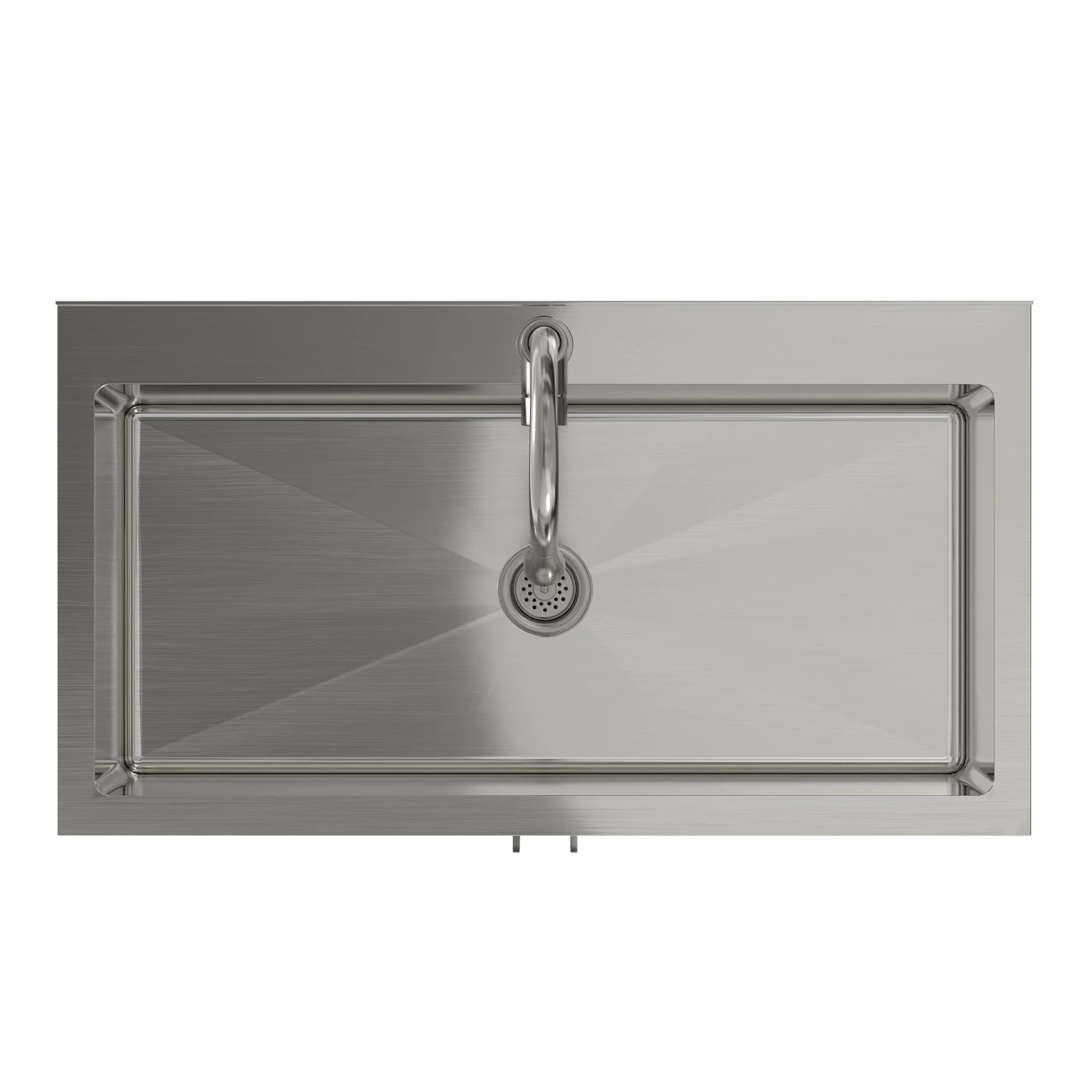 Modern Shaker All-In-One Laundry Utility Sink And Cabinet With Pull-Out Faucet