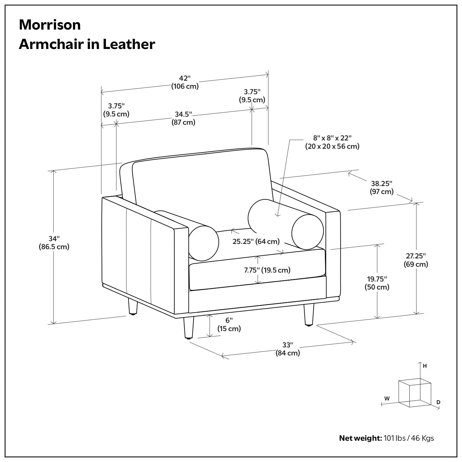 Morrison - Wide Arm Chair