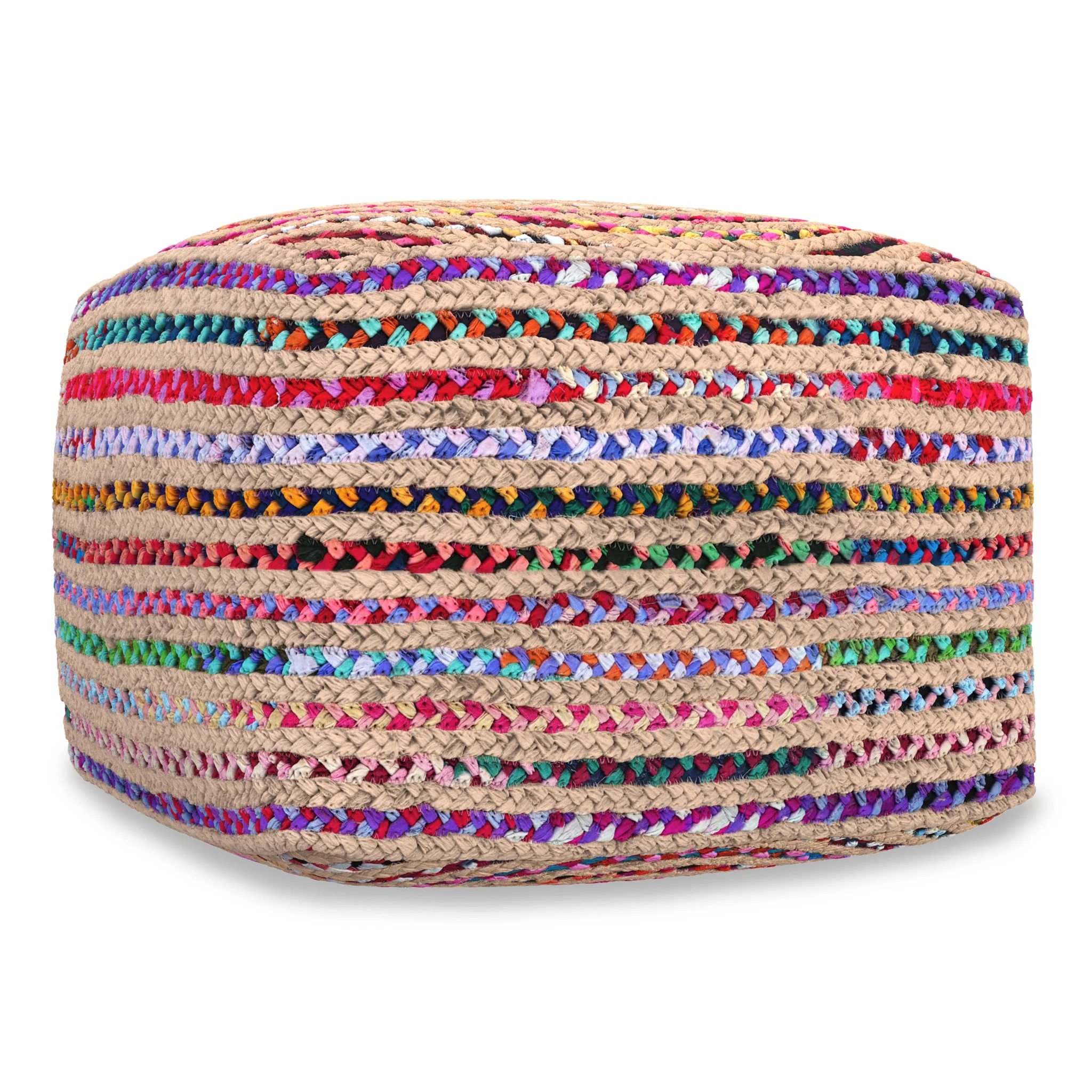 9096-margo-square-pouf-multicolor-6.webp Margo - Square Pouf - Multicolor