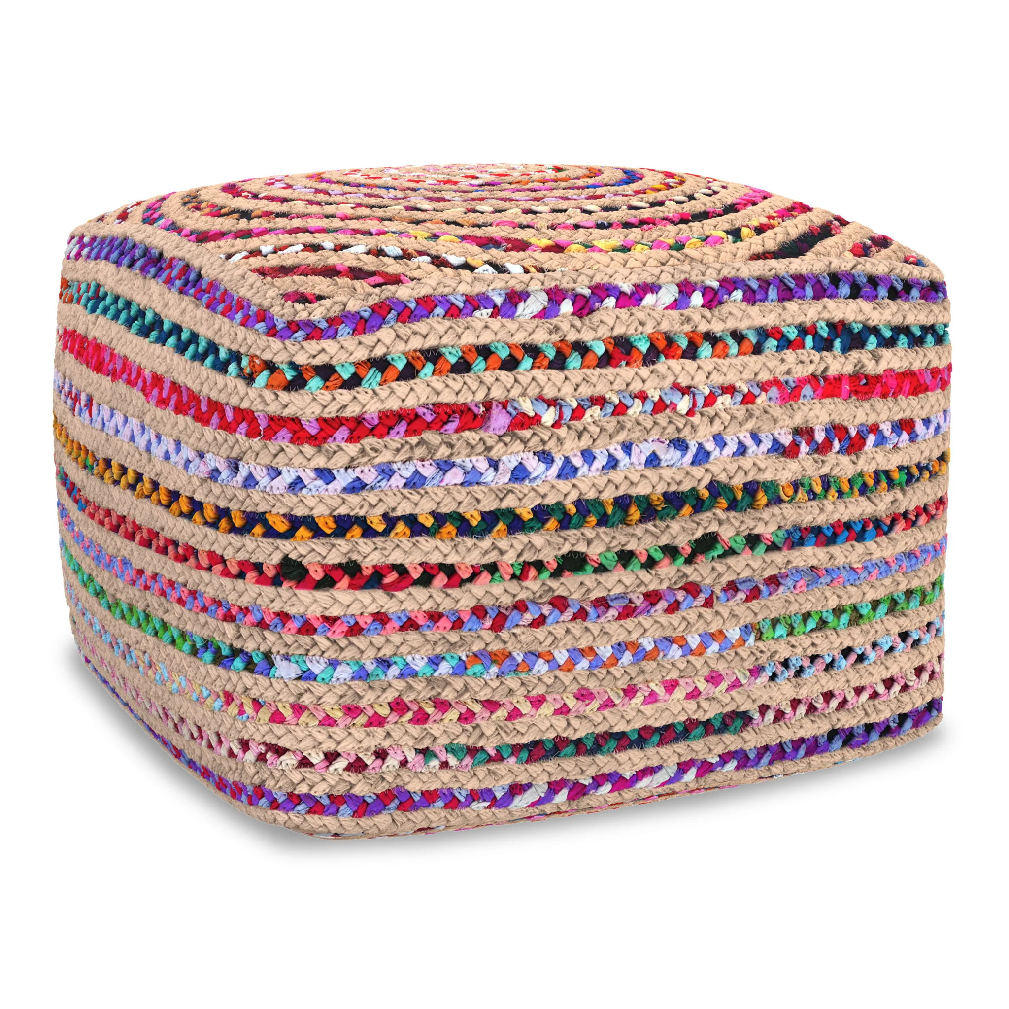 9096-margo-square-pouf-multicolor-7.webp Margo - Square Pouf - Multicolor