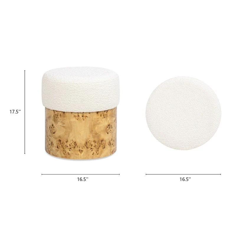 9111-nebula-round-upholstered-ottoman-white-3.webp Nebula - Round Upholstered Ottoman - White