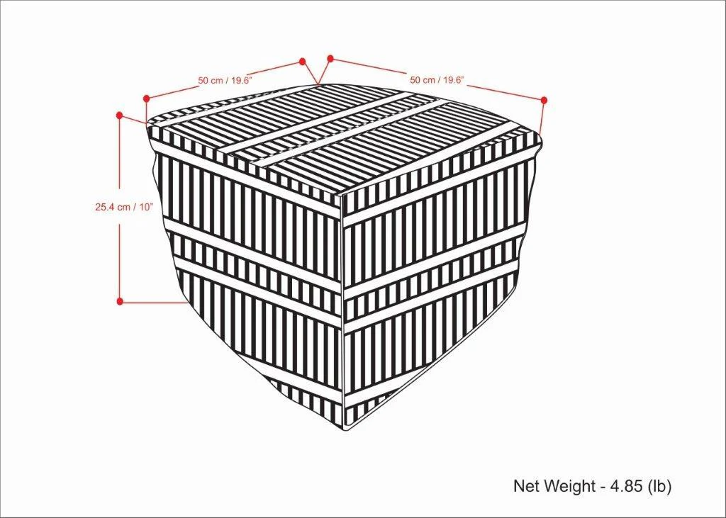 Safford - Square Outdoor / Indoor Pouf