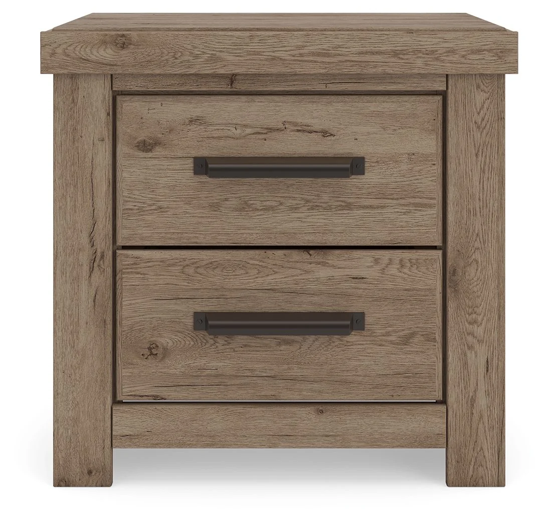 9190-oliandon-two-drawer-night-stand-light-brown-5.webp Oliandon - Two Drawer Night Stand - Light Brown