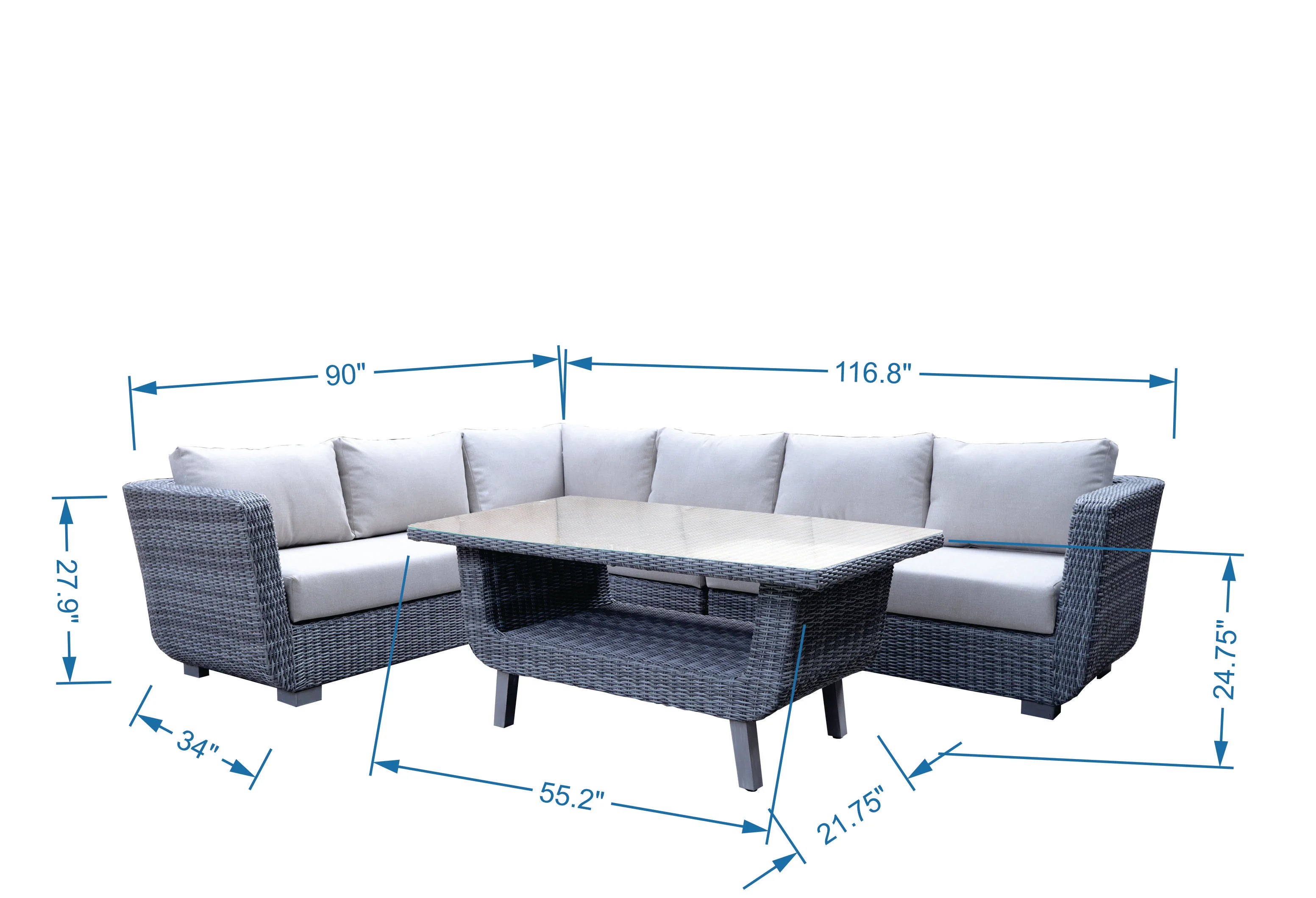 92-5-piece-outdoor-wicker-sectional-patio-set-with-coffee-table-3.webp 5-Piece Outdoor Wicker Sectional Patio Set with Coffee Table