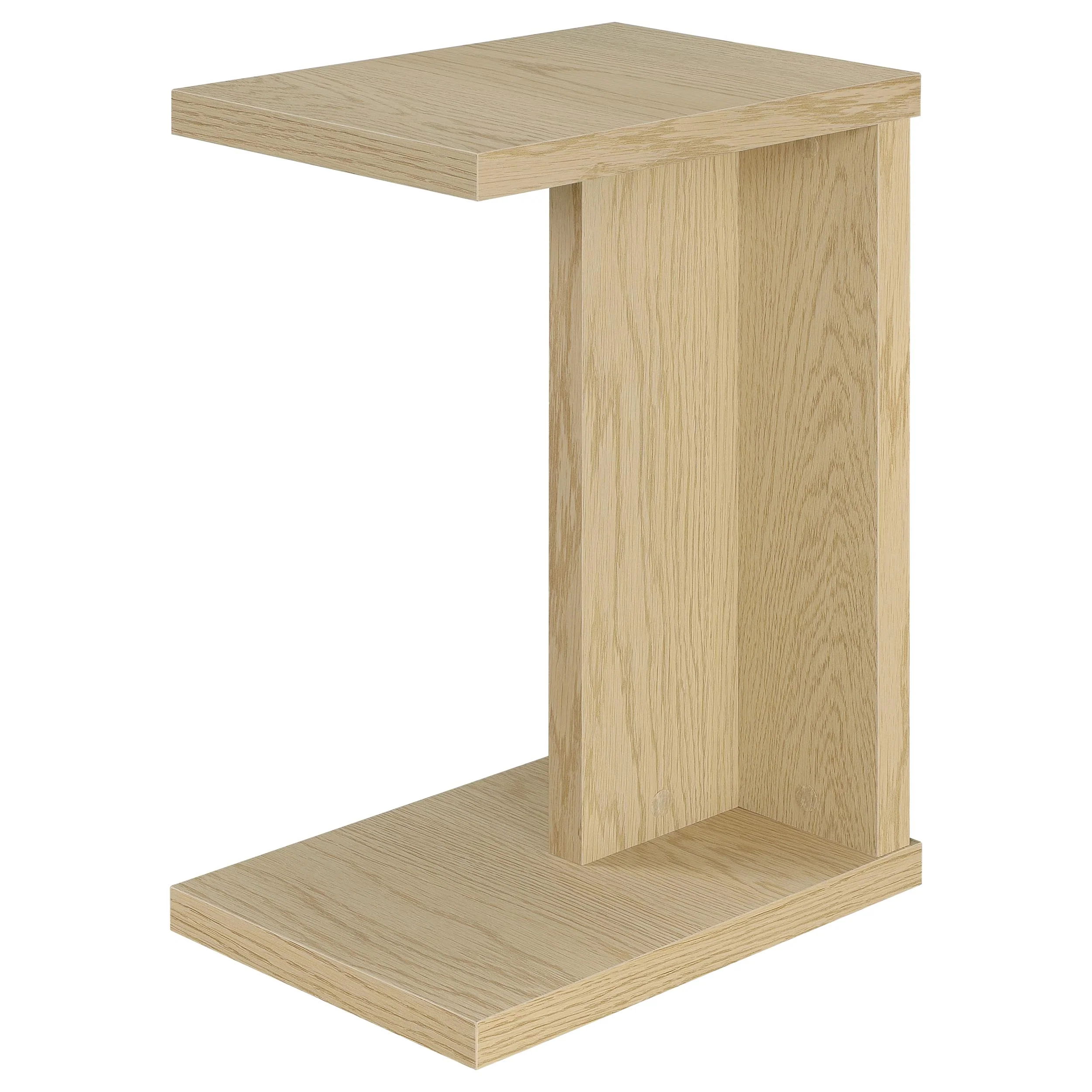 9297-clower-engineered-wood-c-shaped-sofa-side-table-light-oak-4.webp Clower Engineered Wood C-Shaped Sofa Side Table Light Oak