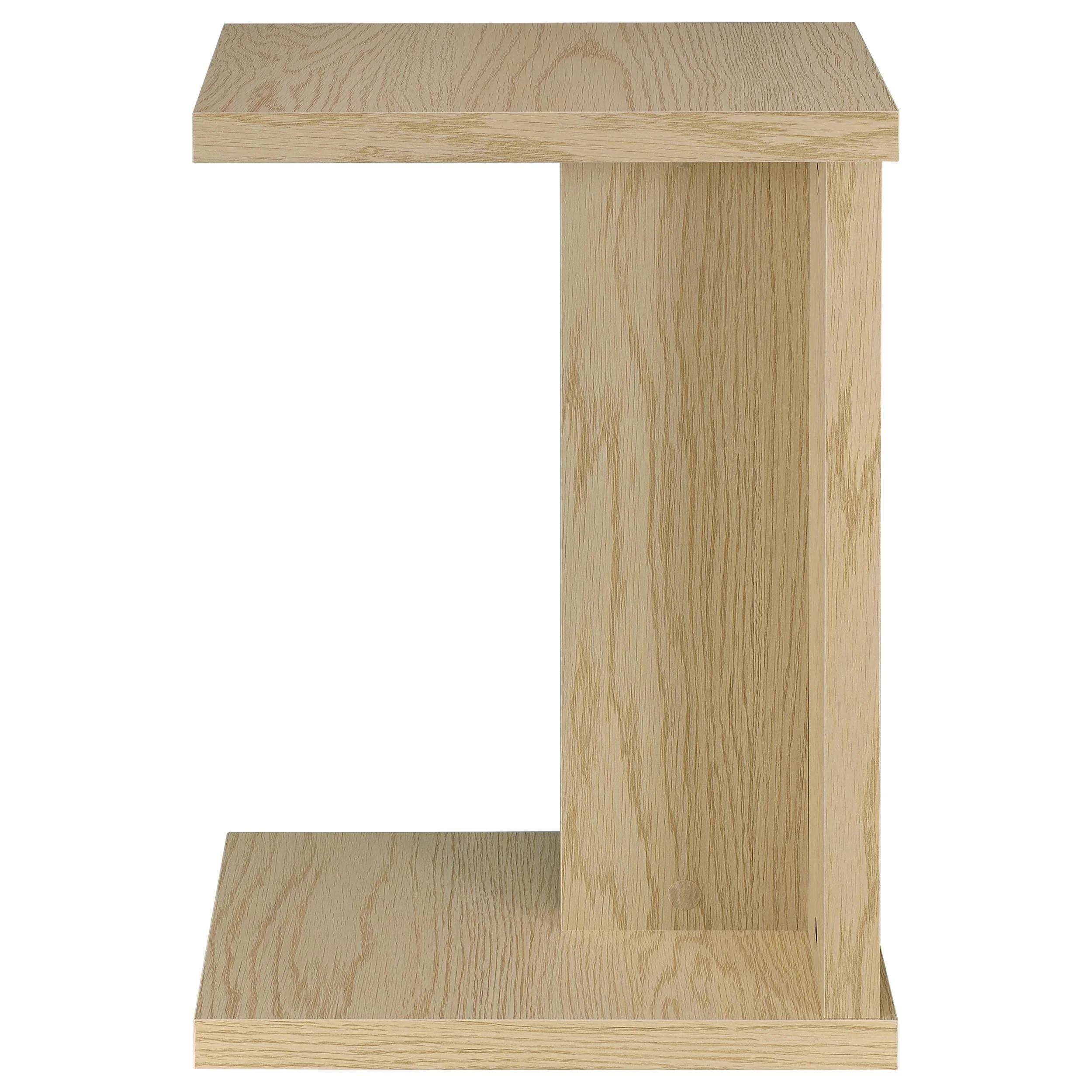 9297-clower-engineered-wood-c-shaped-sofa-side-table-light-oak-5.webp Clower Engineered Wood C-Shaped Sofa Side Table Light Oak