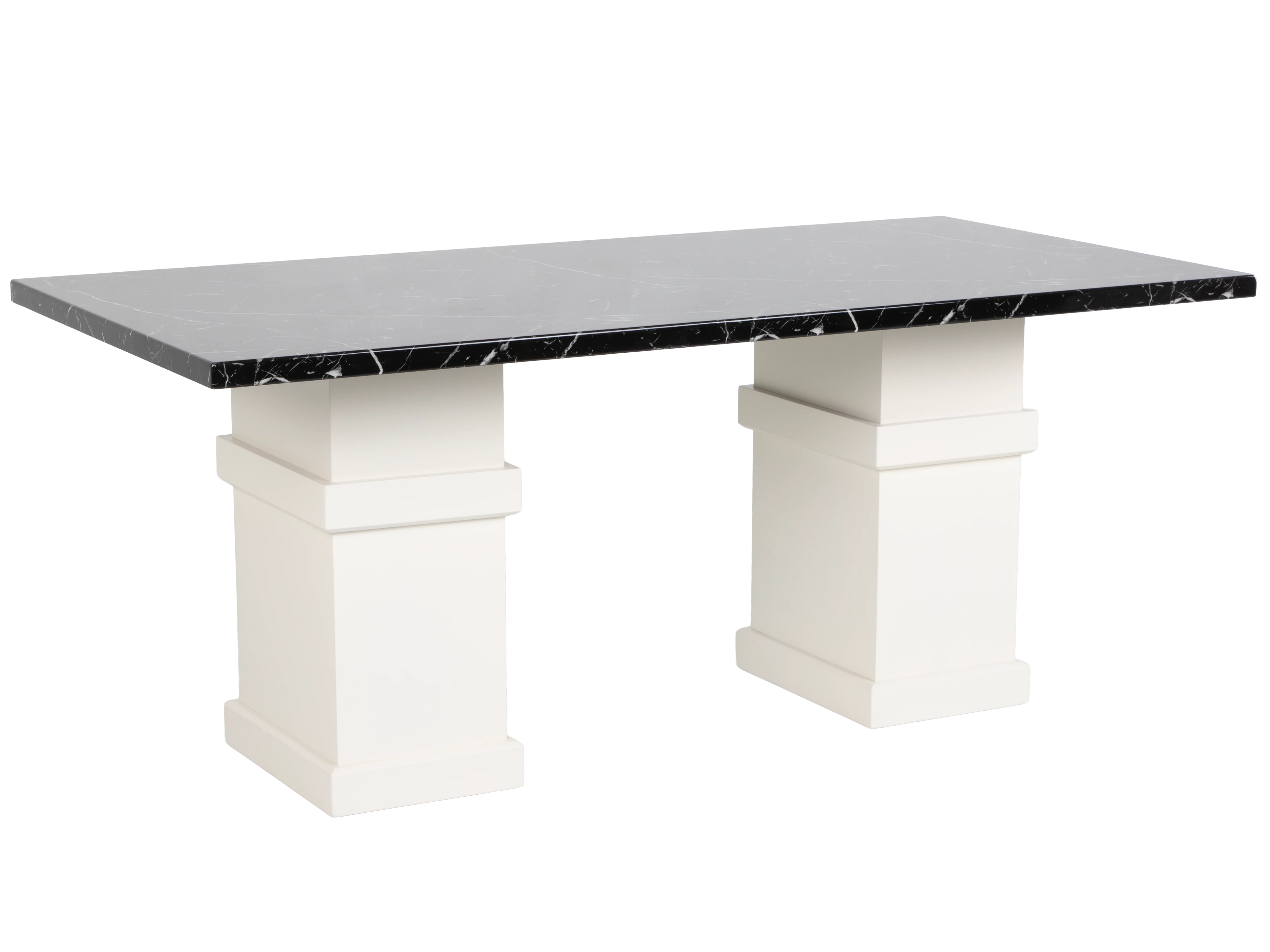 93-parisian-elegance-7-piece-dining-set-with-black-top-and-white-pedestal-base-3.webp Parisian Elegance 7-Piece Dining Set with Black Top and White Pedestal Base