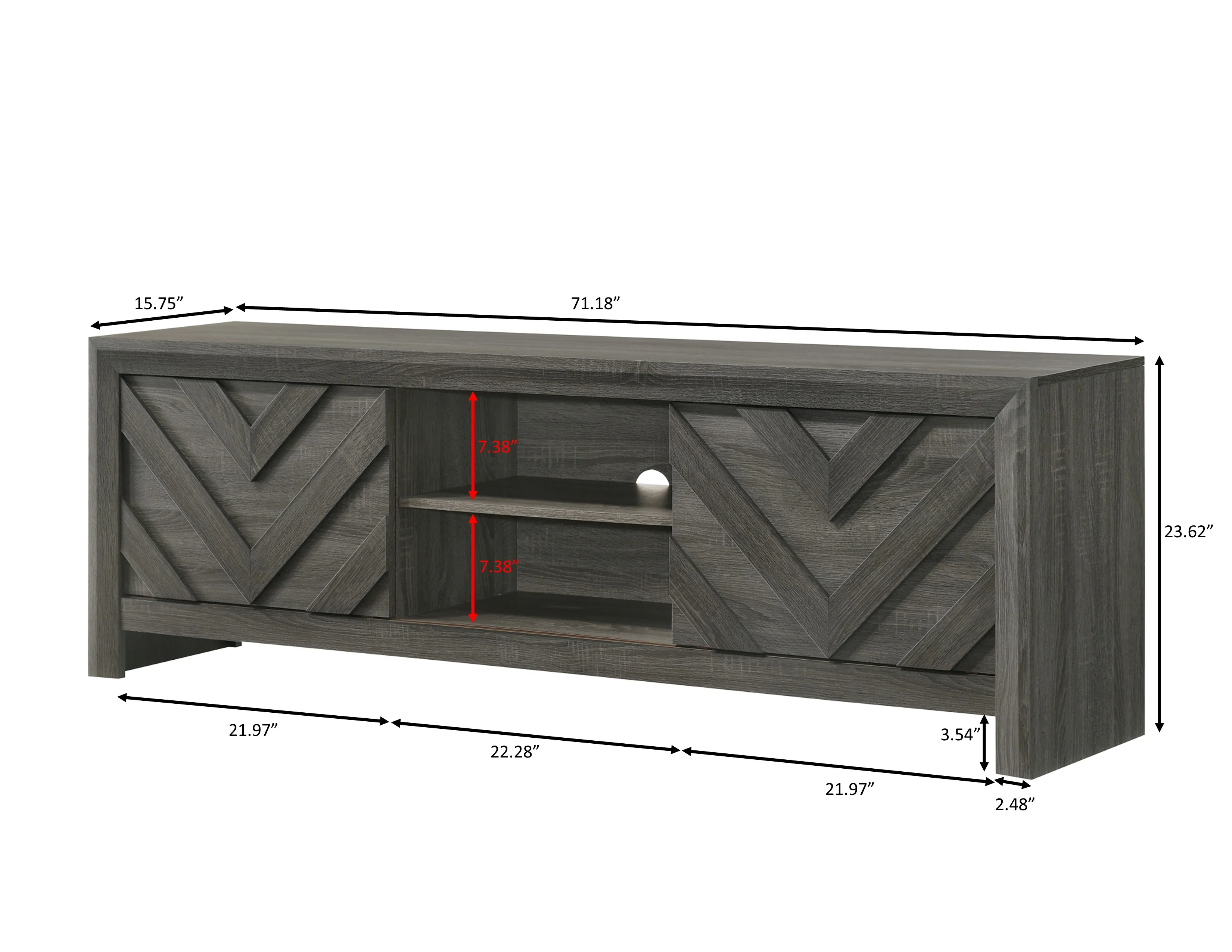 Valor Tv Stand-Grey