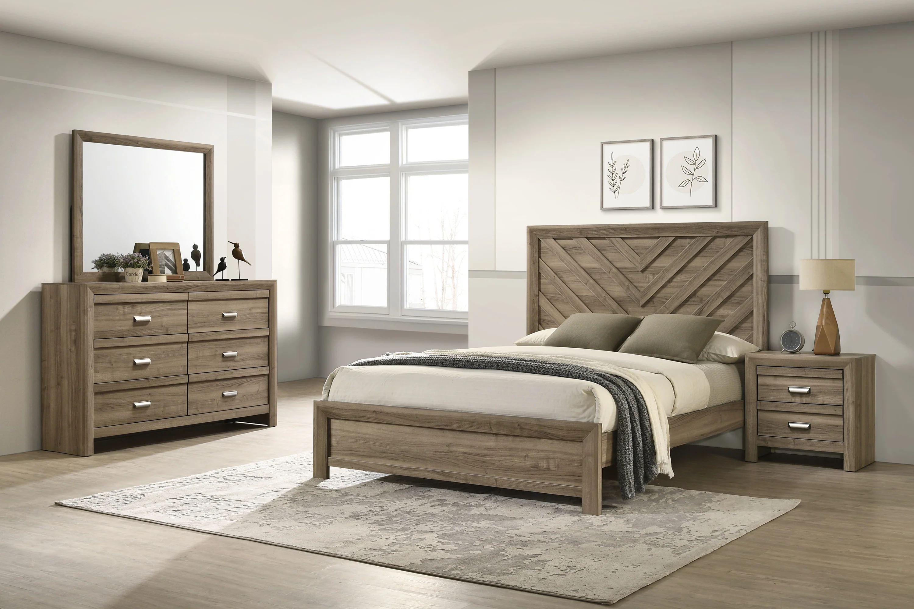 Valor Night Stand-Light Brown