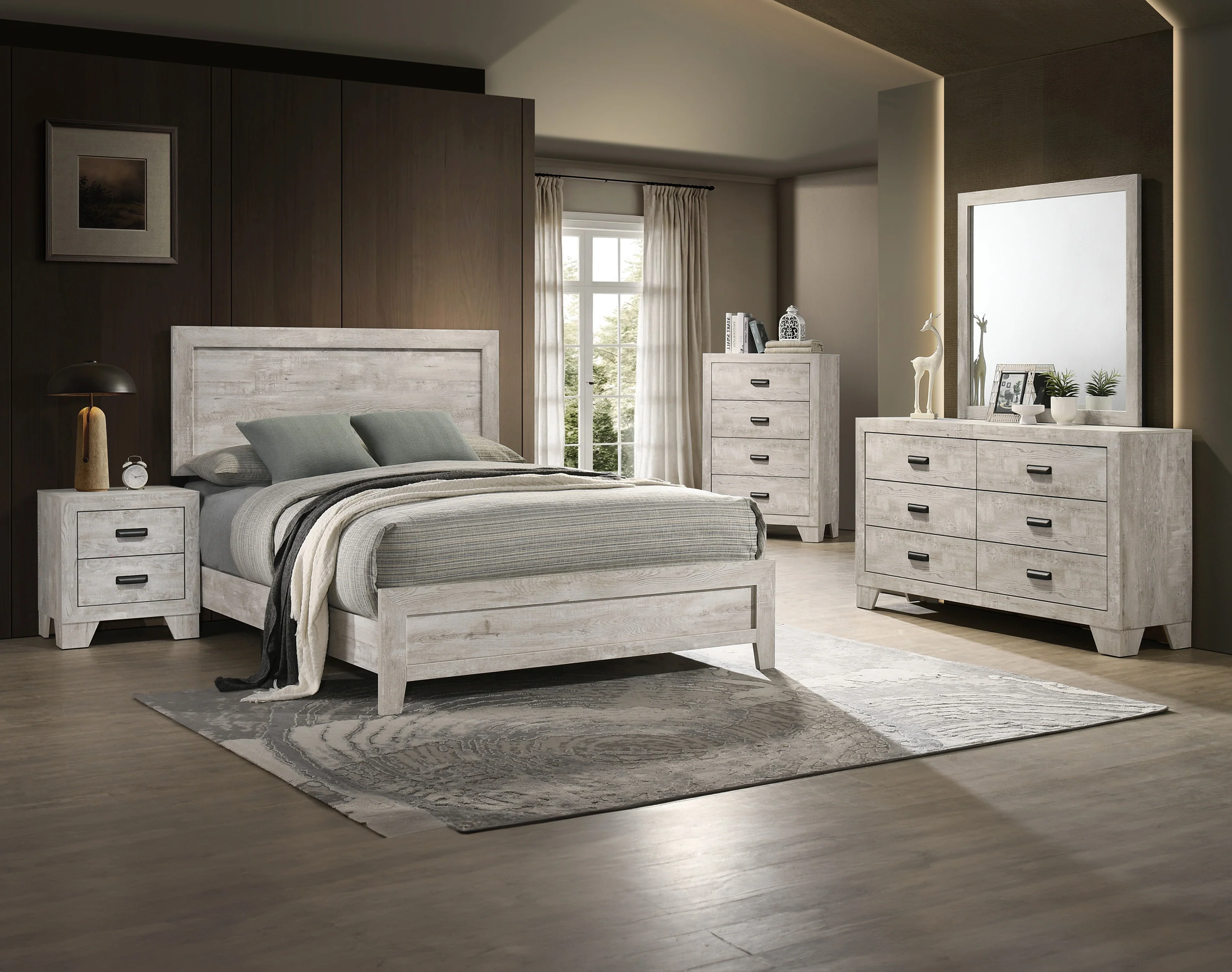 Millie Dresser Mirror-White